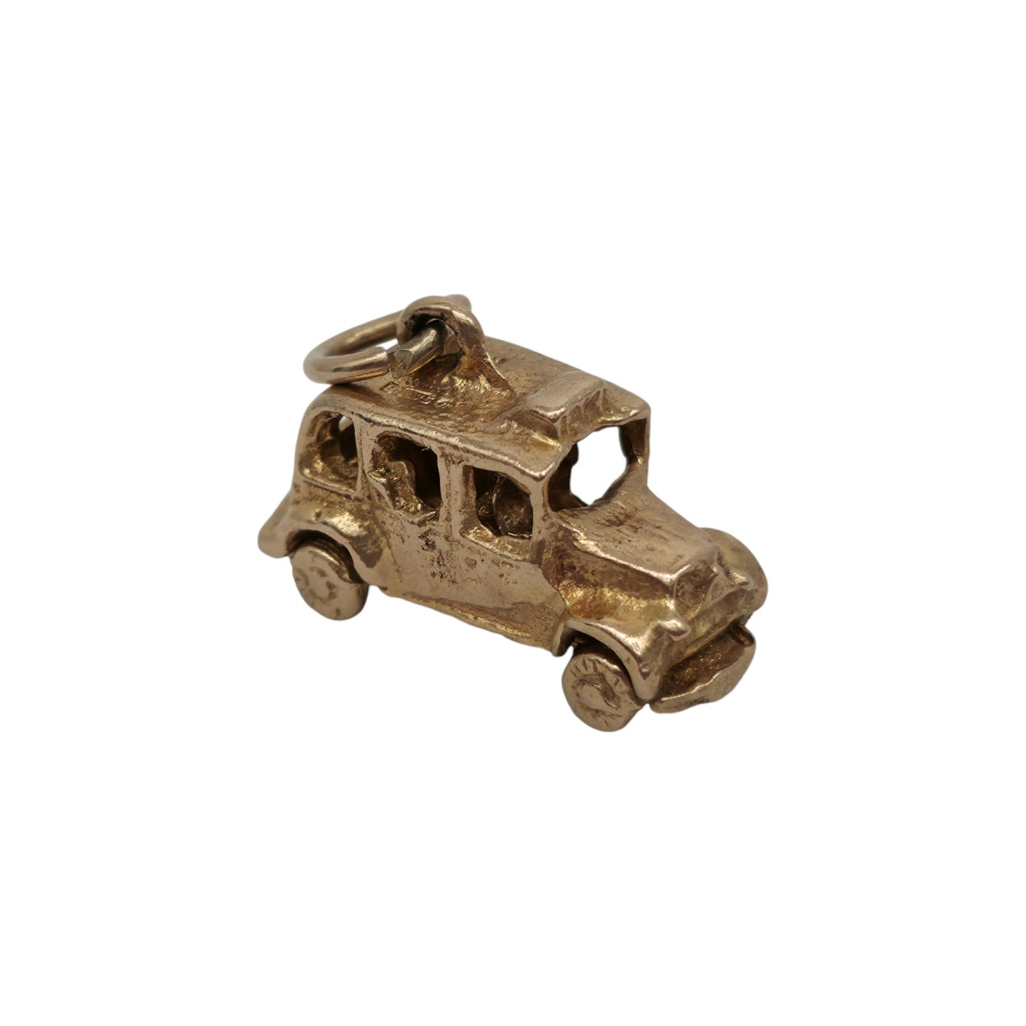 9ct 375 Yellow Gold Taxi Opening Charm 1967 L 1.7 cm 3.6 g.