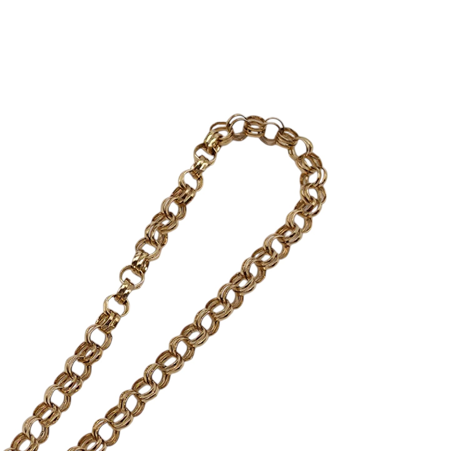 9ct 375 Yellow Gold Bracelet With T-Bar 1991 L 17.1 cm 3.5 g.
