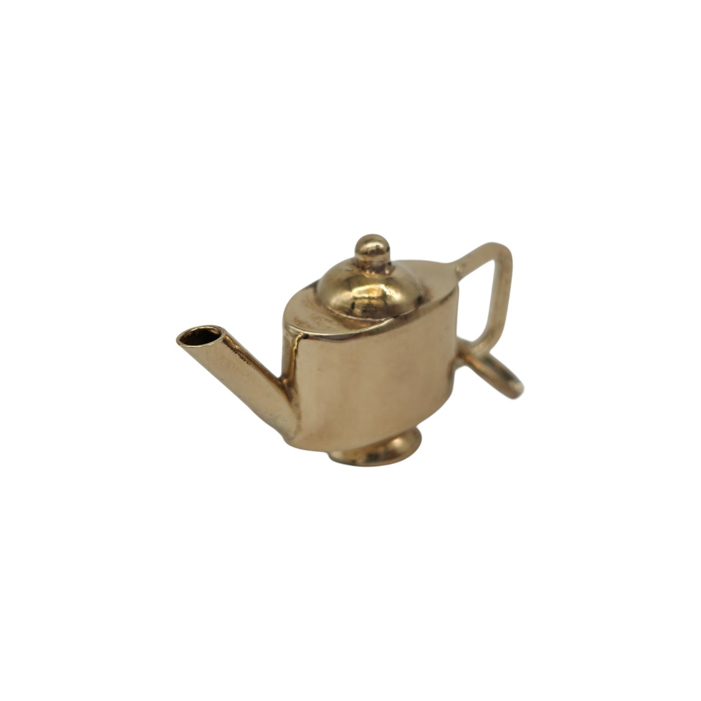 9ct 375 Yellow Gold Teapot Charm 1979 L 2.6 cm 2.2 g.