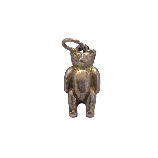 Antique 9ct Yellow Gold Teddy Bear Charm c.1920 L 1.4 cm 0.4 g.
