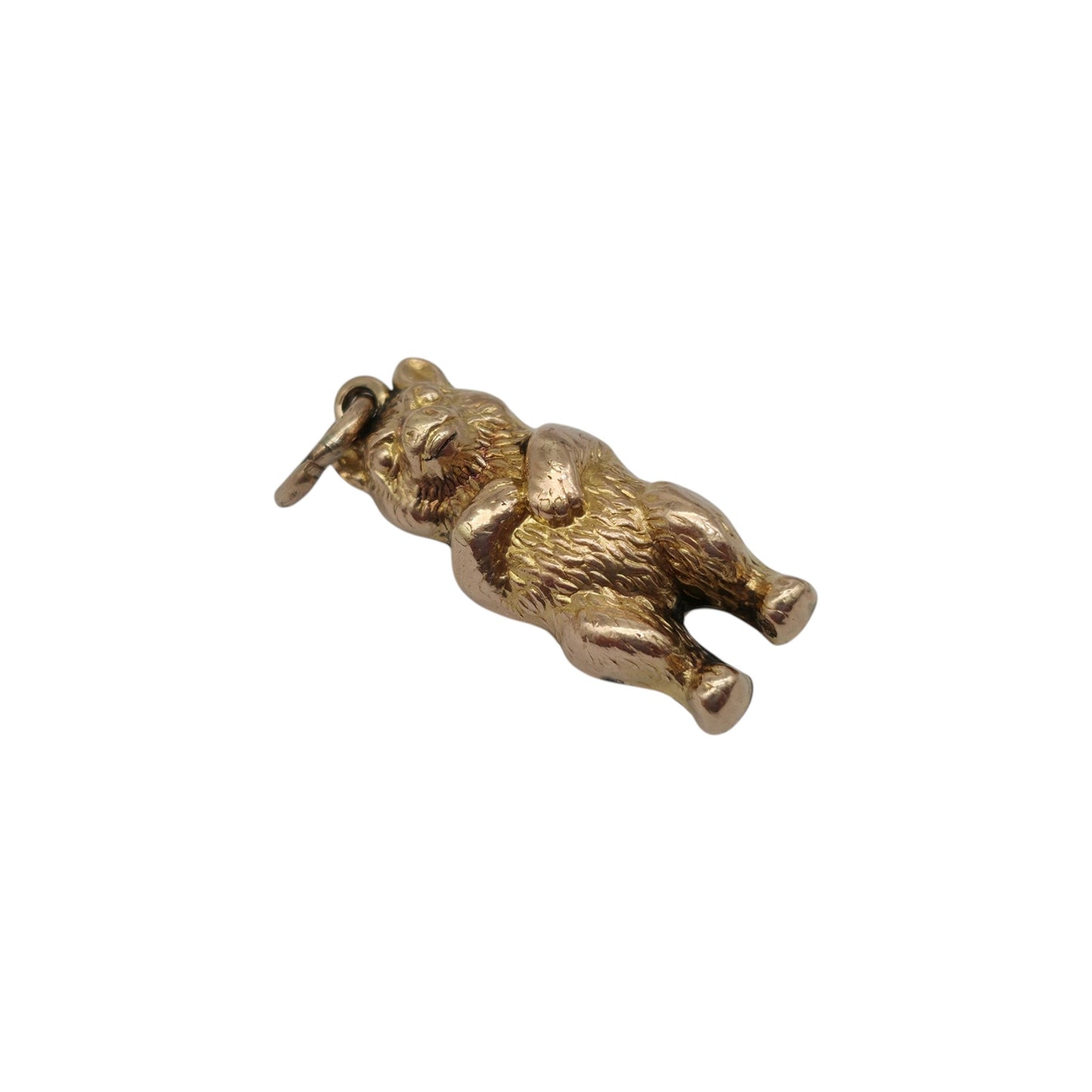 Antique 9ct Yellow Gold Teddy Bear Charm c.1900 L 2.0 cm 1.3 g.