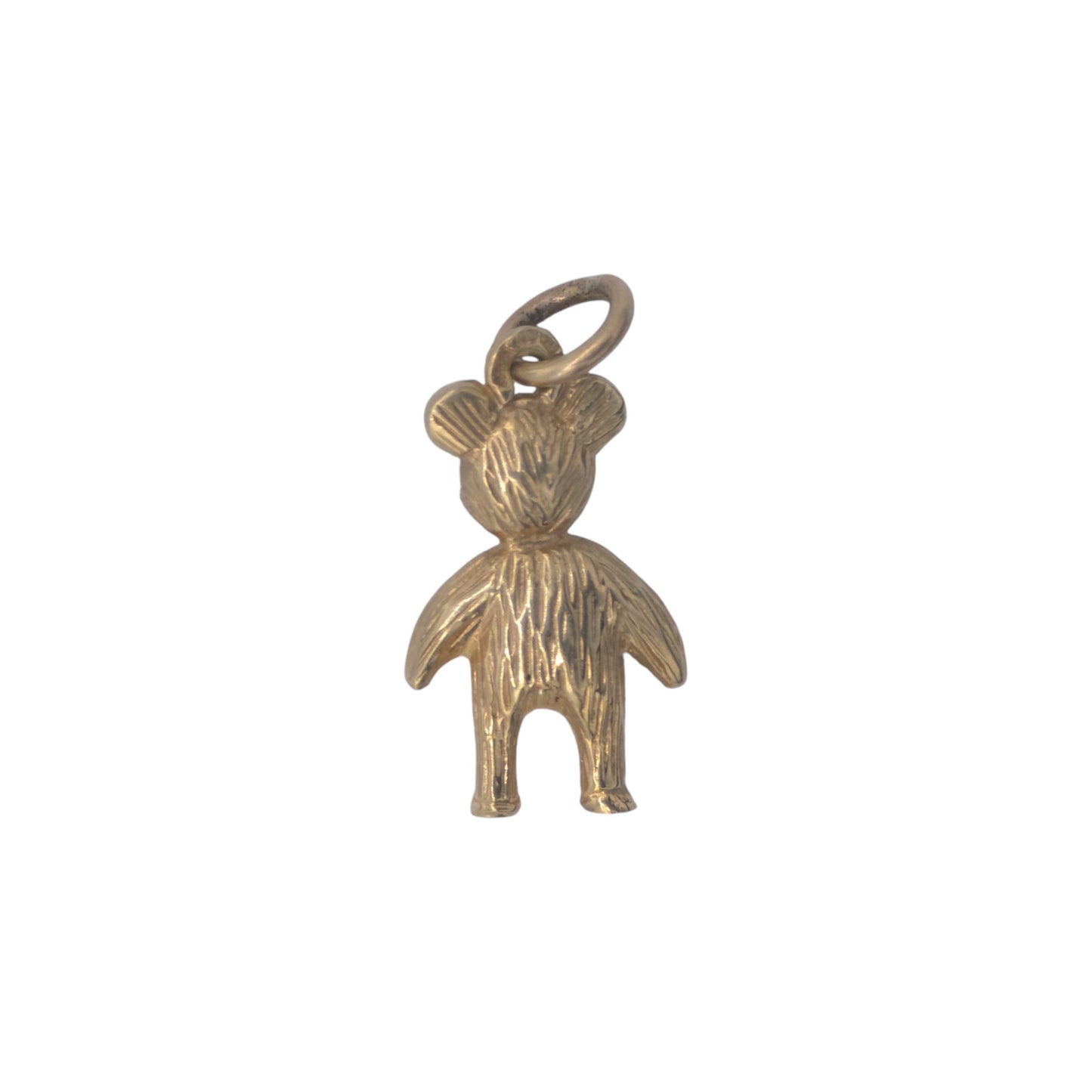 9ct 375 Yellow Gold Teddy Bear Charm L 1.6 cm 2.8 g.
