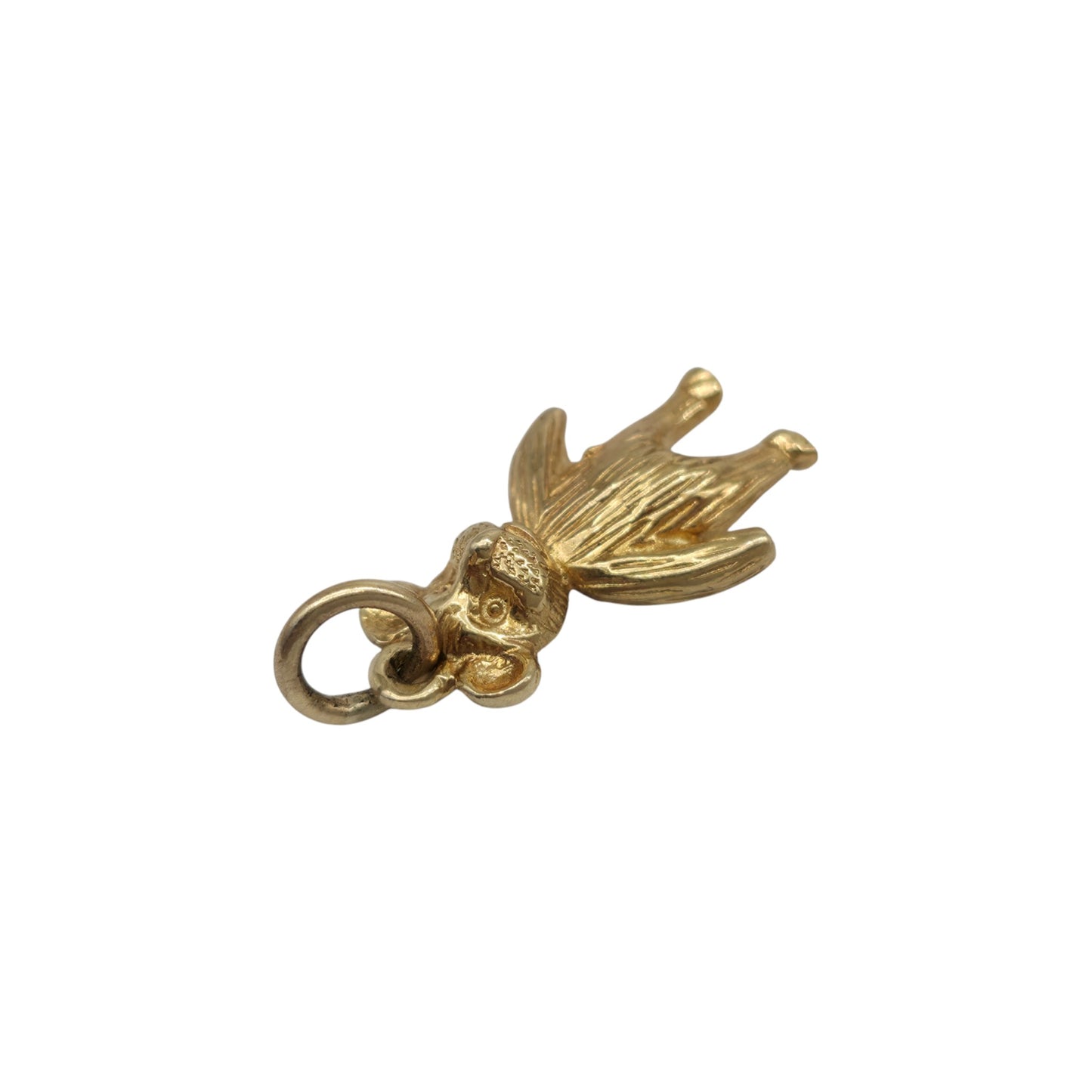 9ct 375 Yellow Gold Teddy Bear Charm L 1.6 cm 2.8 g.