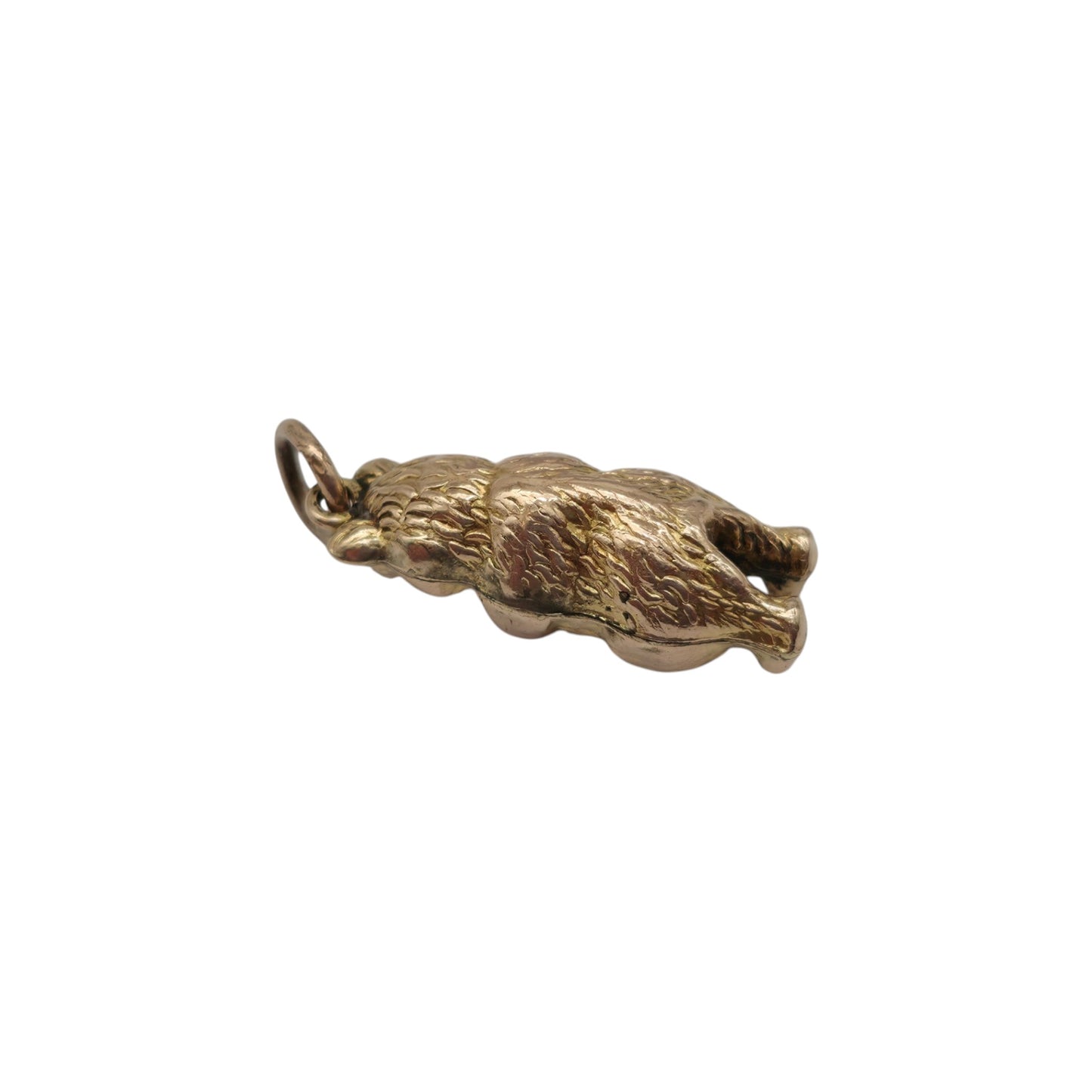 Antique 9ct Yellow Gold Teddy Bear Charm c.1900 L 2.0 cm 1.3 g.