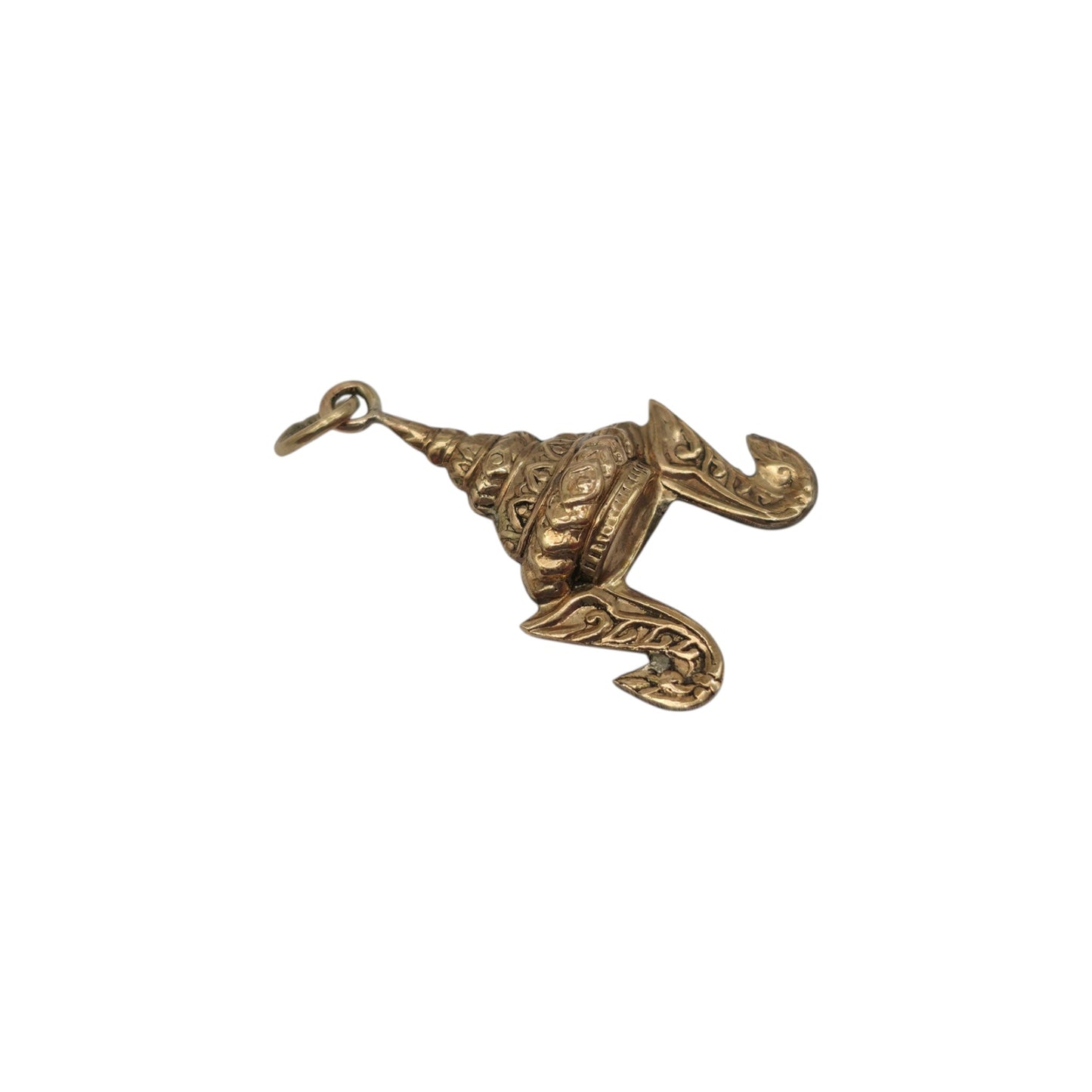 9ct Yellow Gold Thai Chada Headdress Charm L 1.9 cm 1.2 g.
