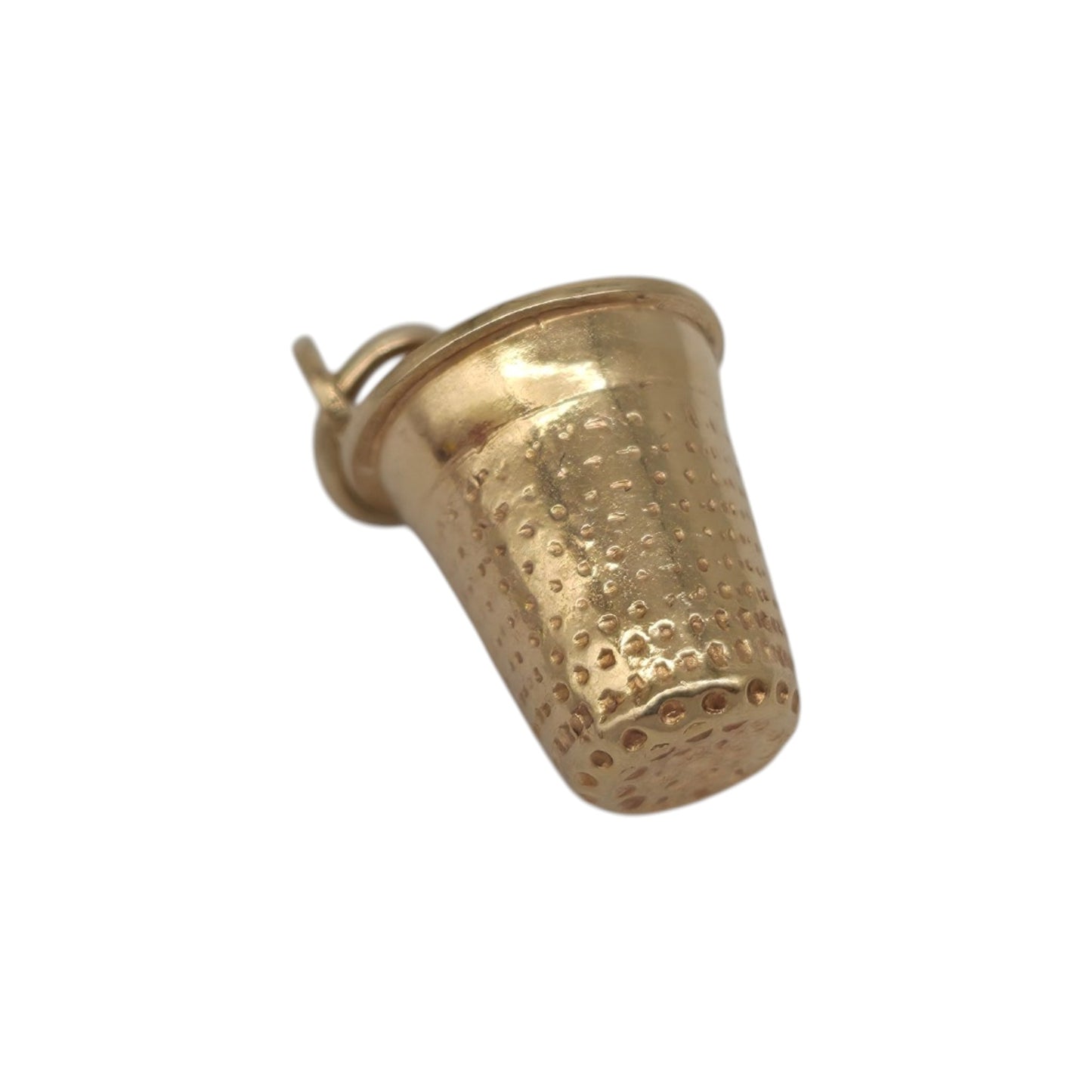 Unoaerre 9ct 375 Yellow Gold Thimble Charm L 0.9 cm 0.9 g.