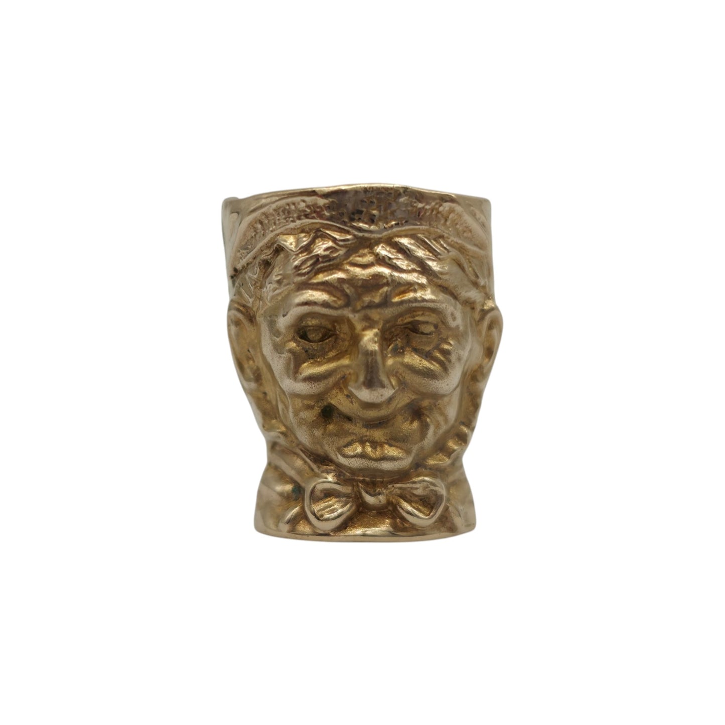 9ct 375 Yellow Gold Toby Jug Charm 1974 L 1.5 cm 1.9 g.