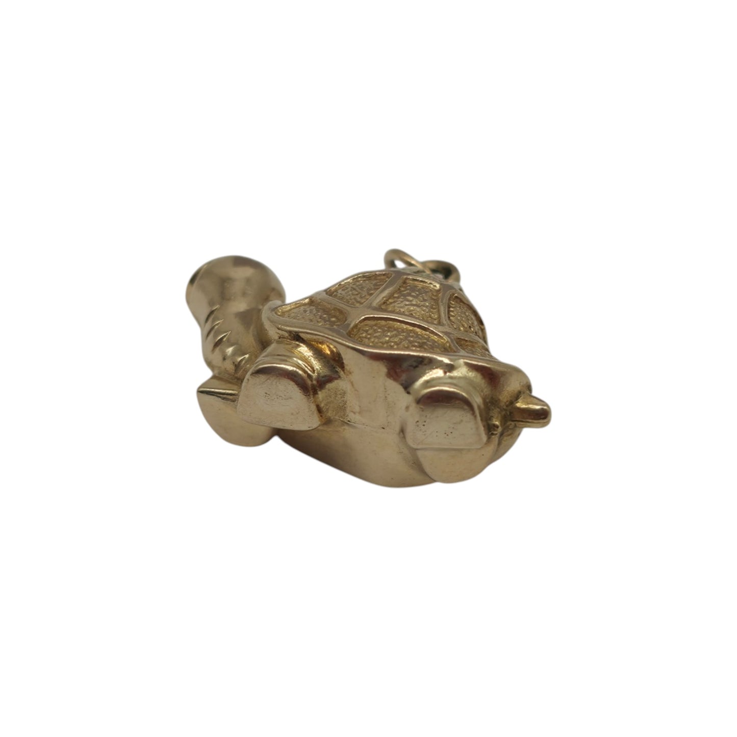 9ct 375 Yellow Gold Tortoise Charm 1972 L 2.0 cm 1.4 g.