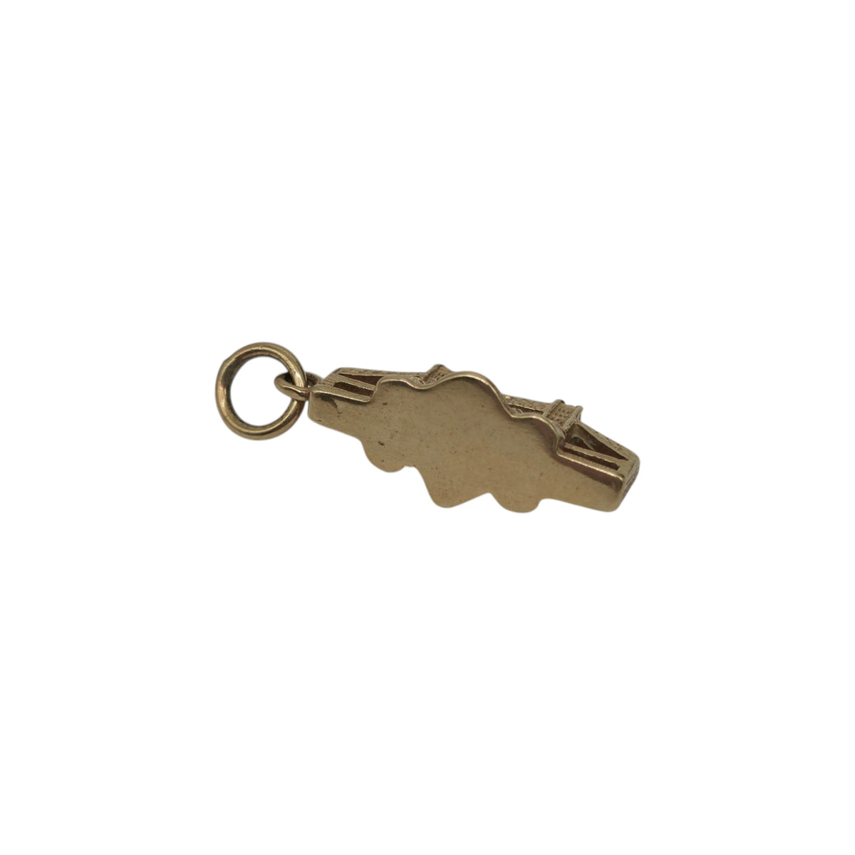 9ct 375 Yellow Gold Tower Bridge Charm L 1.9 cm 2.6 g.