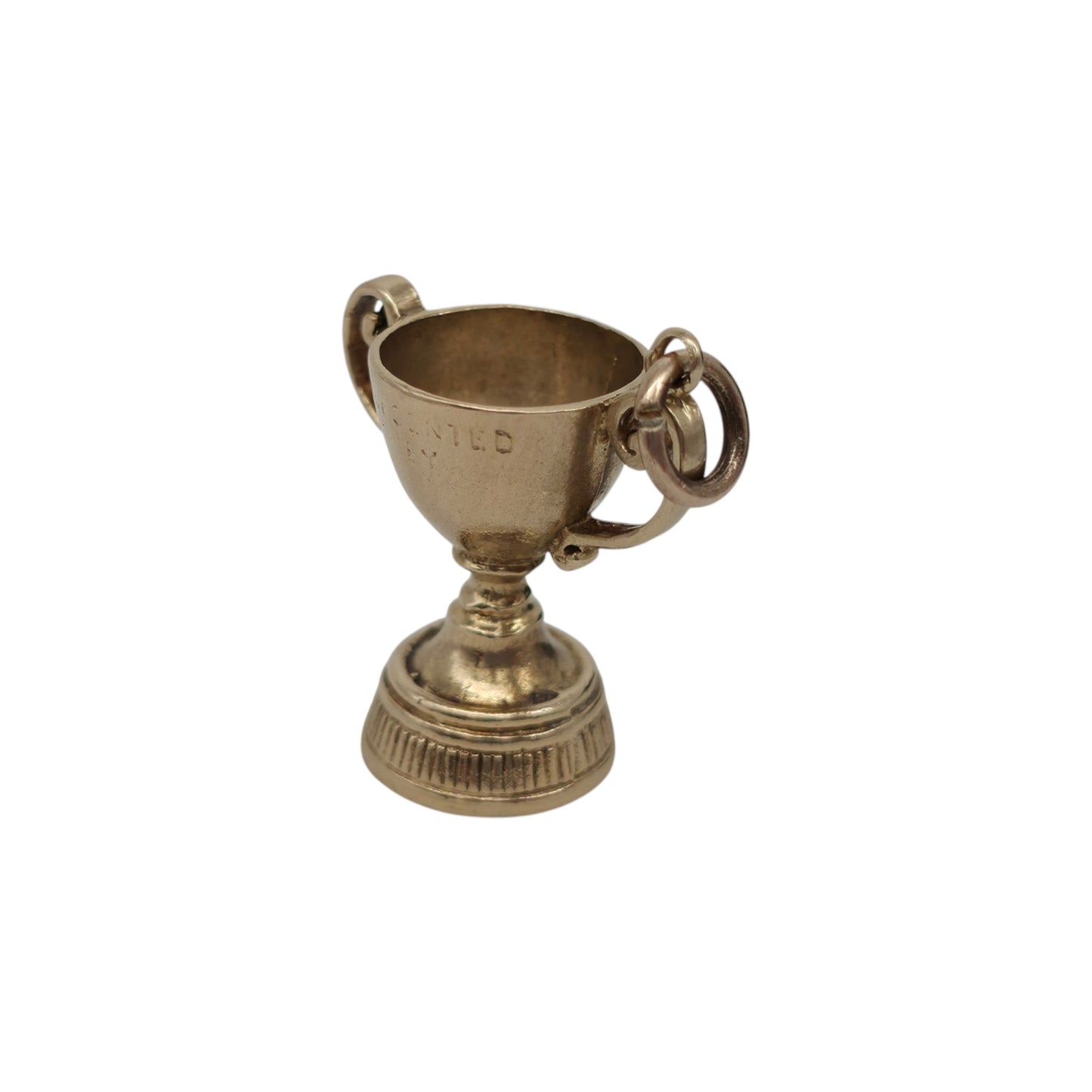 9ct 375 Yellow Gold Trophy Cup Charm 1963 L 1.9 cm 4.0 g.