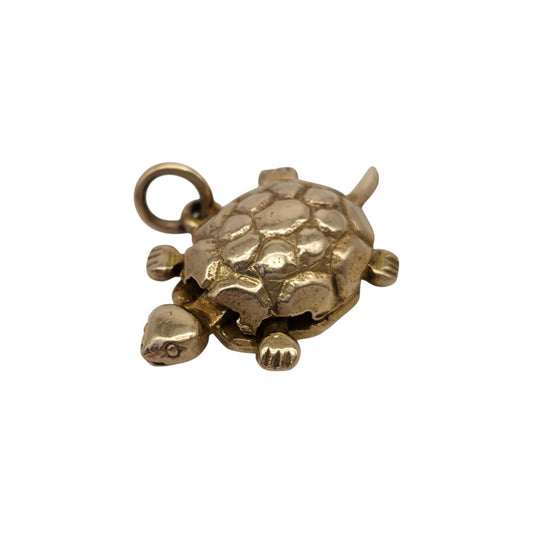 Georg Jensen 9ct 375 Yellow Gold Arituclated Turtle Charm