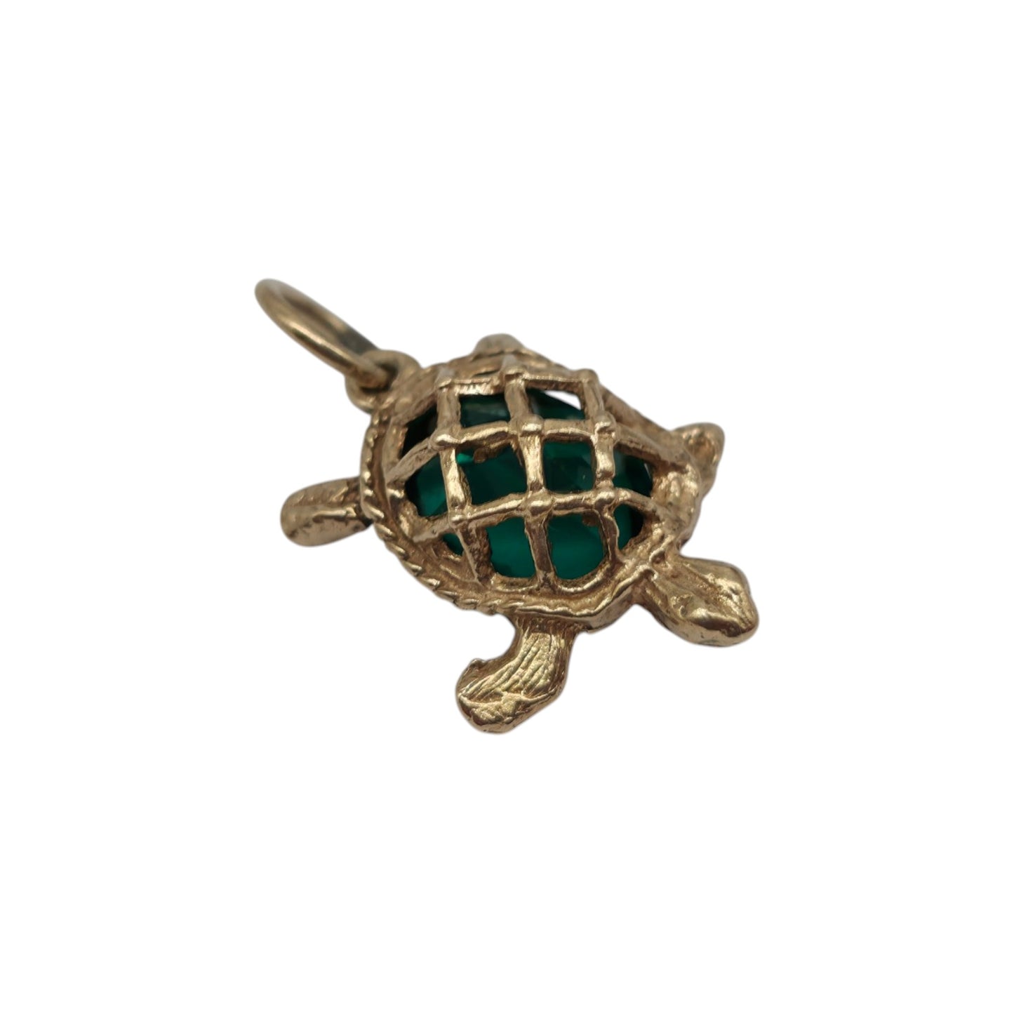 Irish 9ct 375 Yellow Gold Turtle Charm 1979 L 1.5 cm 2.0 g.