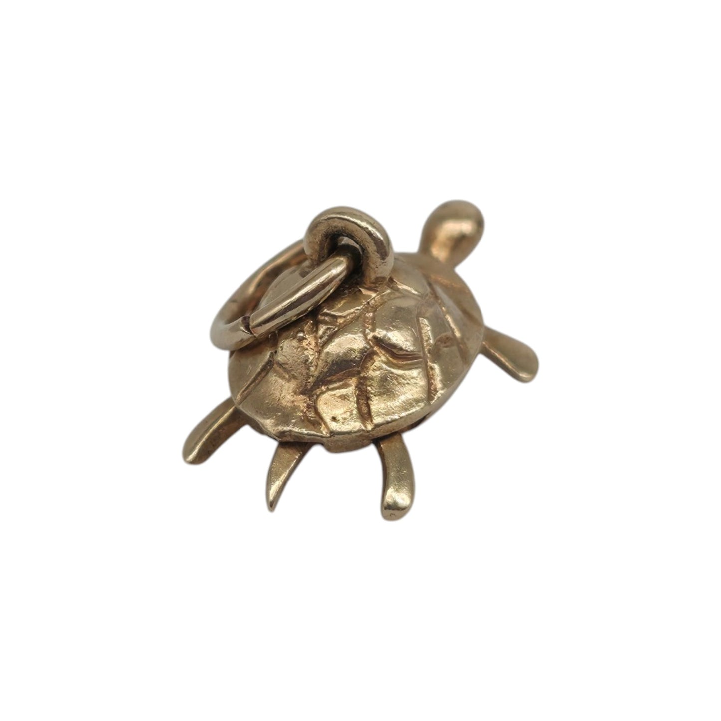 9ct 375 Yellow Gold Turtle Charm 1957 L 1.5 cm 1.6 g.