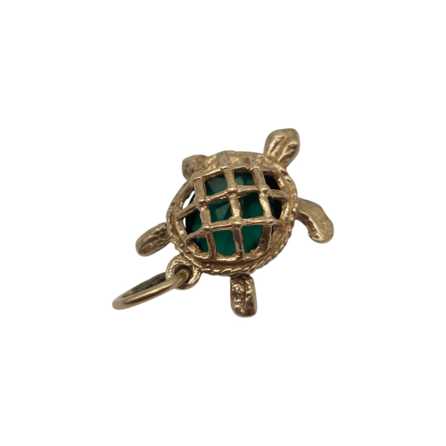 Irish 9ct 375 Yellow Gold Turtle Charm 1979 L 1.5 cm 2.0 g.