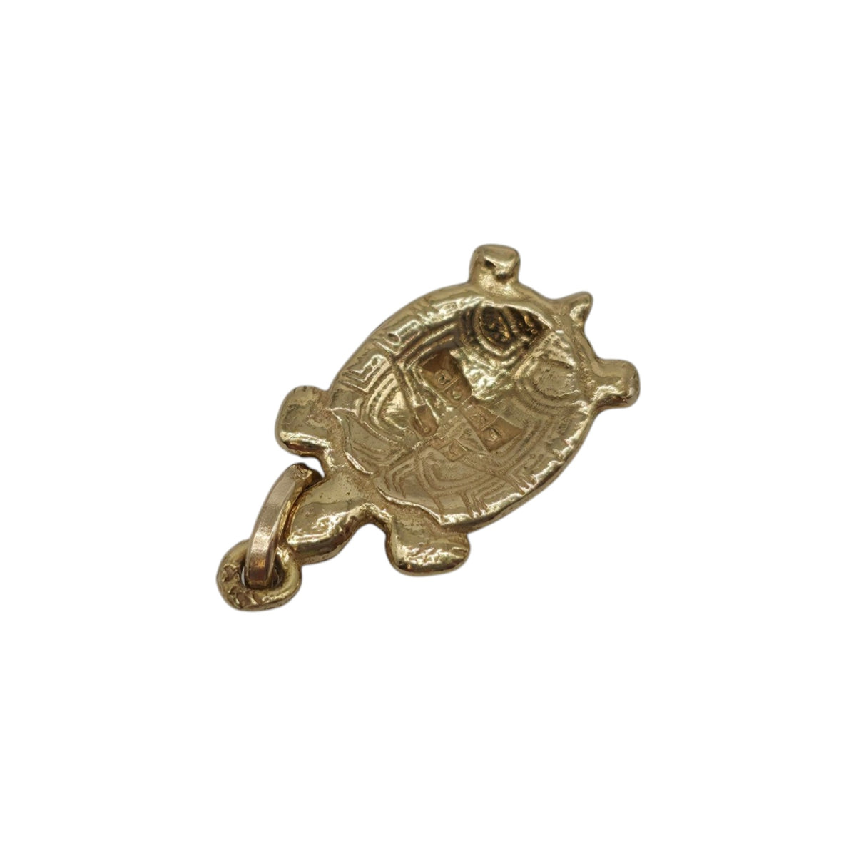 9ct 375 Yellow Gold Turtle Charm 1990 L 1.4 cm 1.9 g.