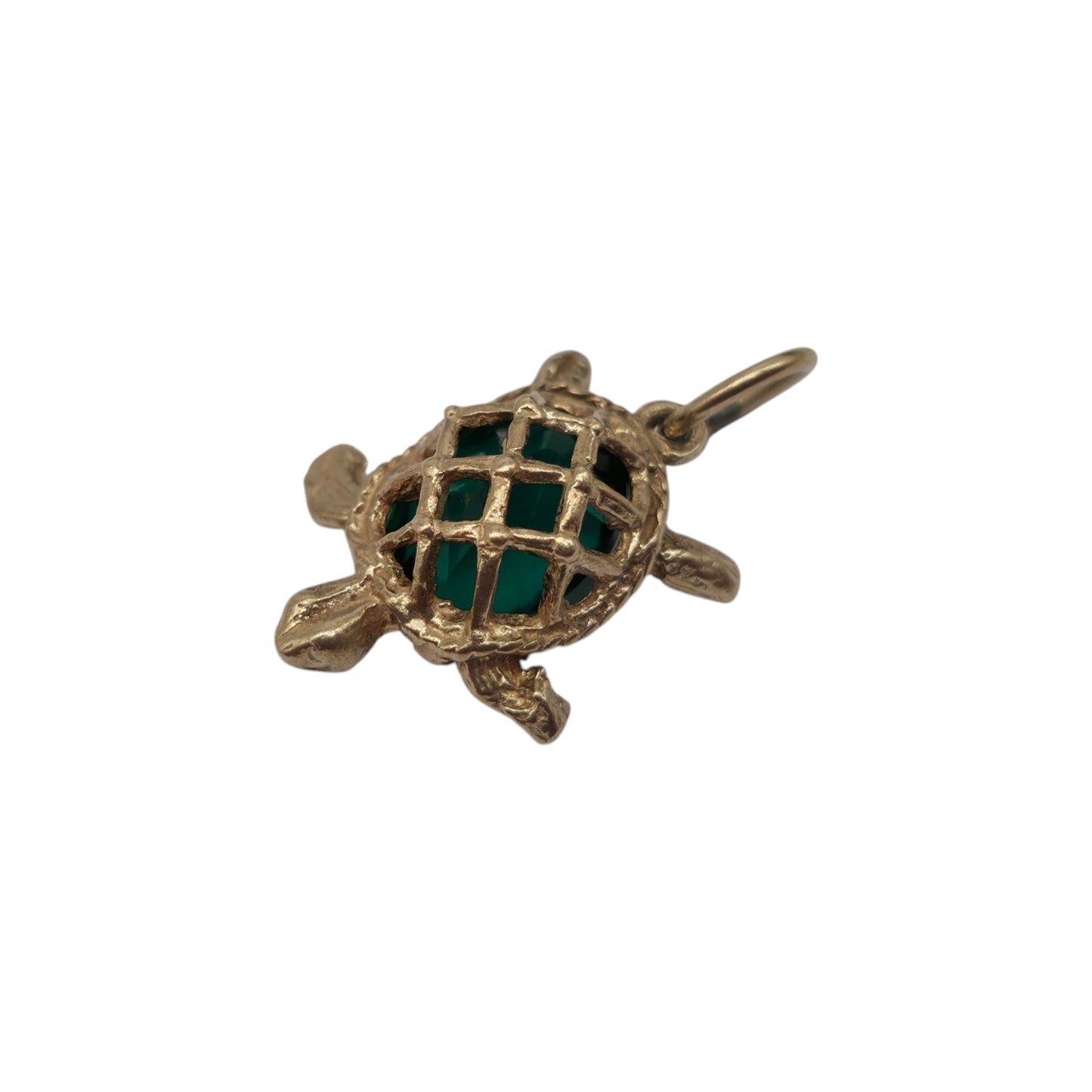 Irish 9ct 375 Yellow Gold Turtle Charm 1979 L 1.5 cm 2.0 g.