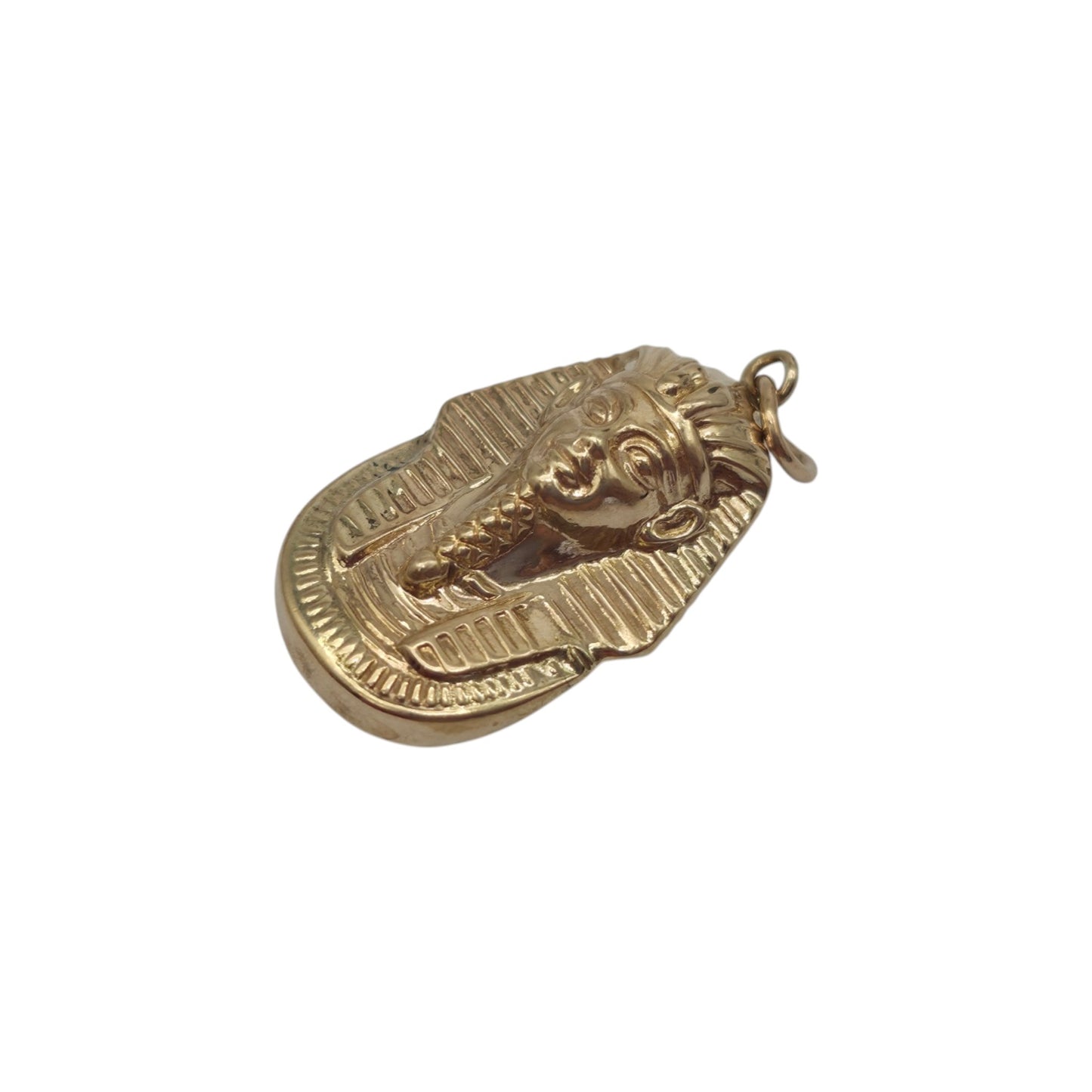 9ct Yellow Gold Tutankhamun Pharaoh Charm L 2.0 cm 1.1 g.