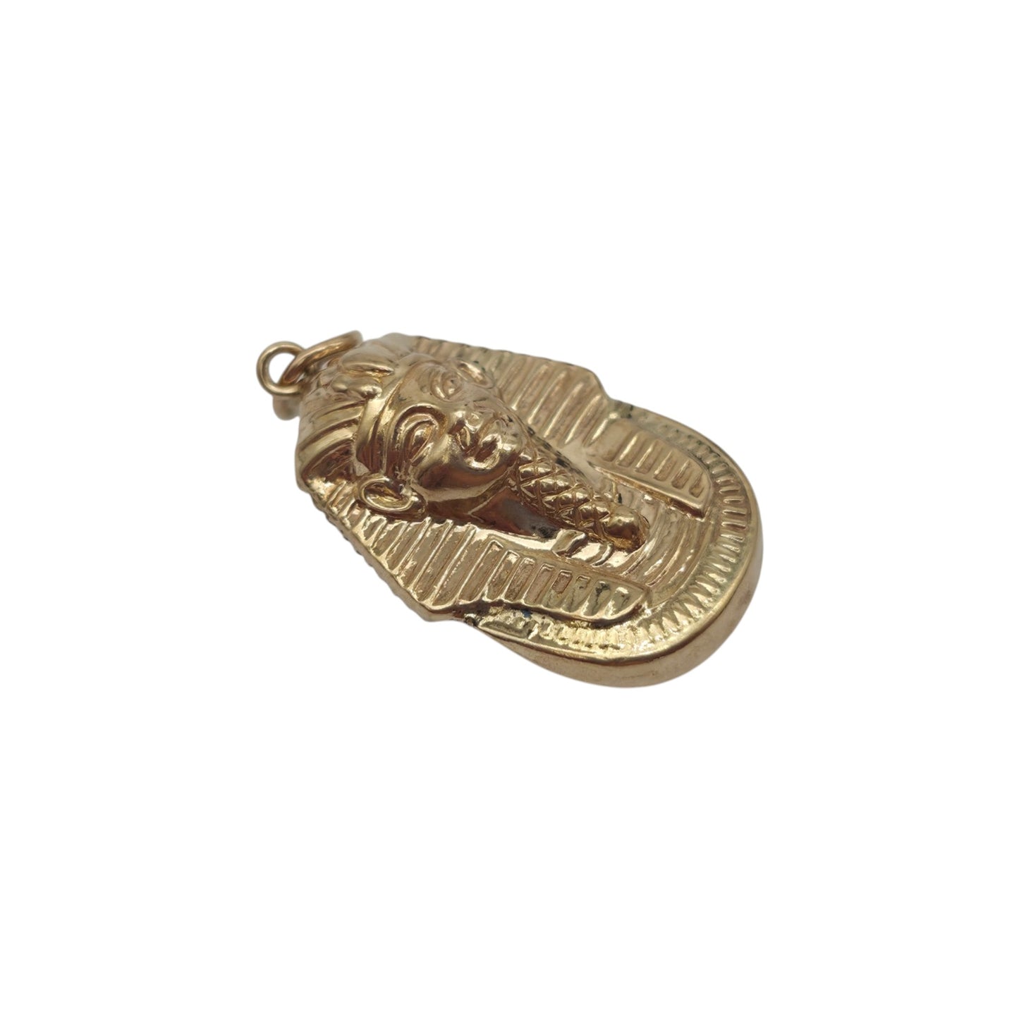 9ct Yellow Gold Tutankhamun Pharaoh Charm L 2.0 cm 1.1 g.