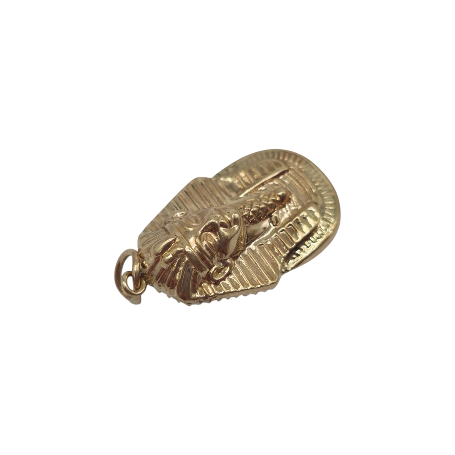 9ct Yellow Gold Tutankhamun Pharaoh Charm L 2.0 cm 1.1 g.
