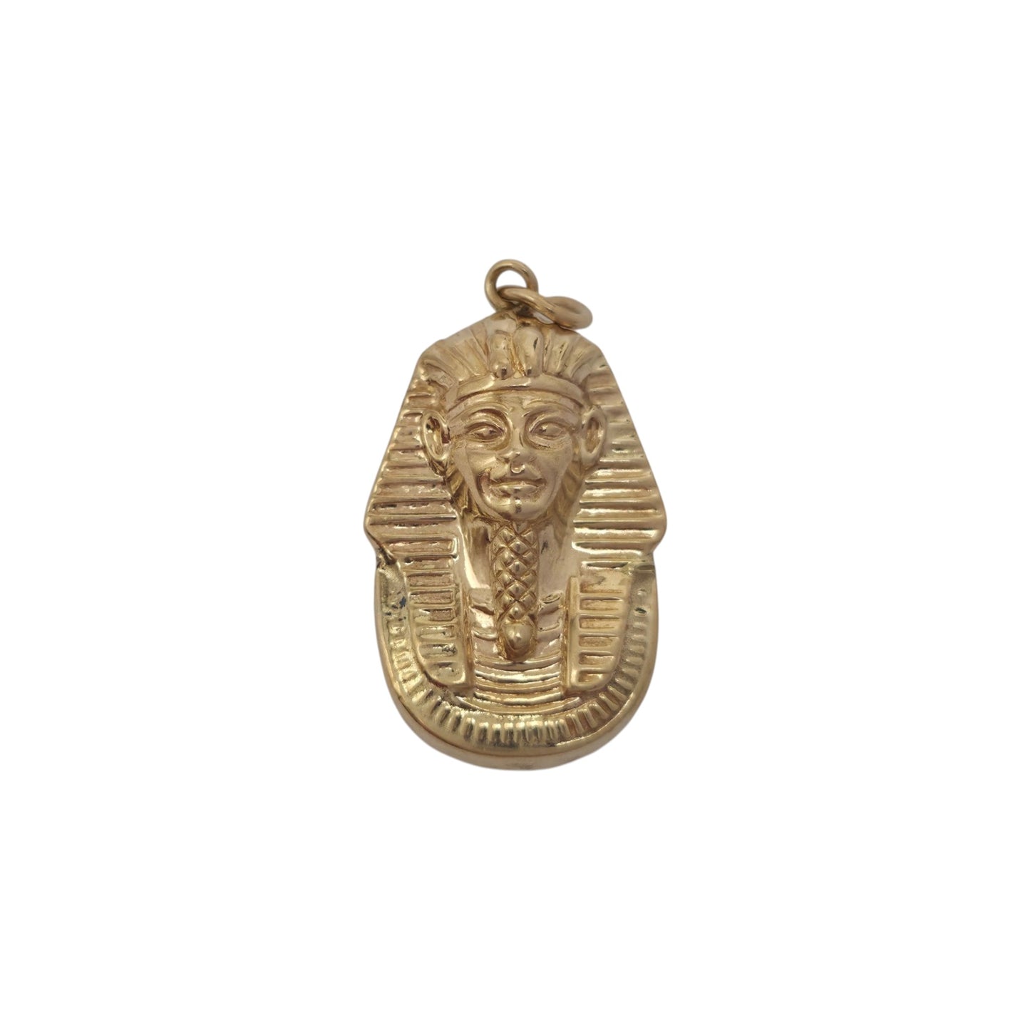 9ct Yellow Gold Tutankhamun Pharaoh Charm L 2.0 cm 1.1 g.