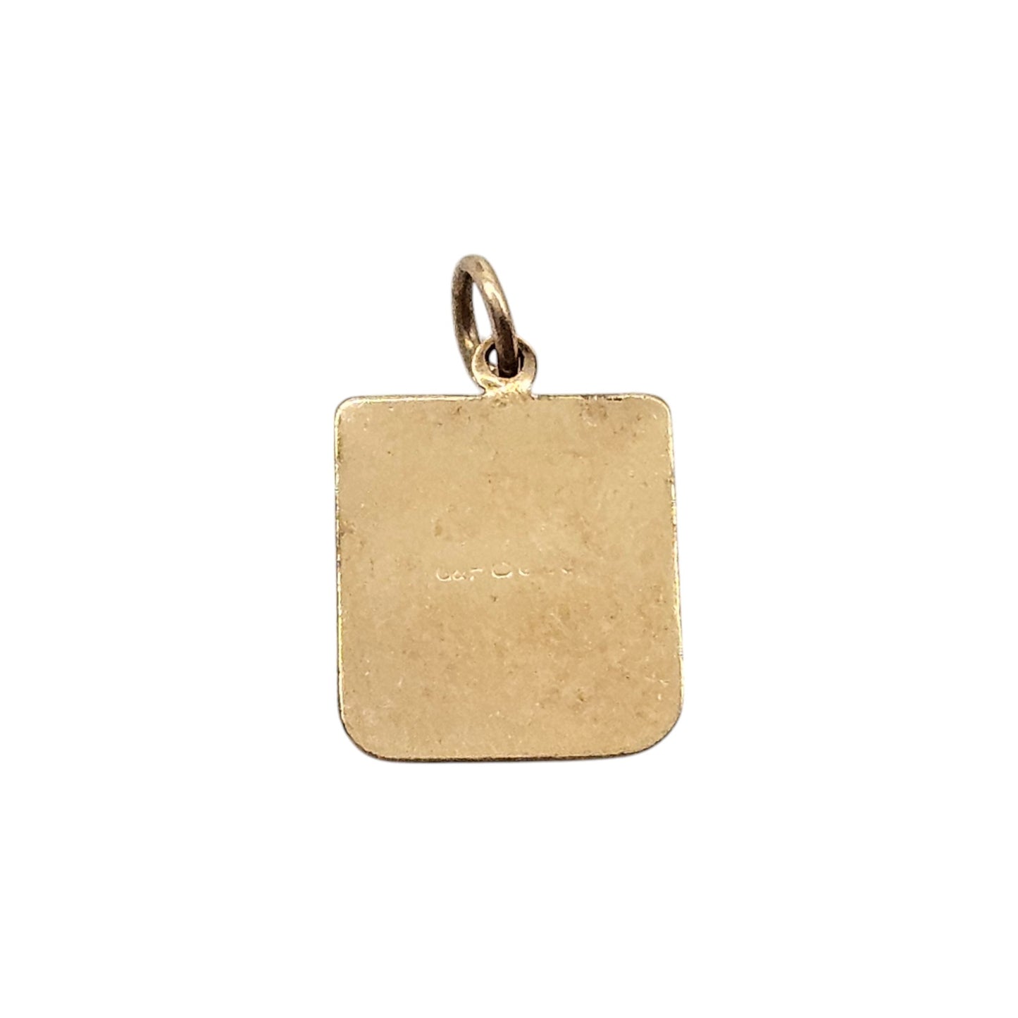 9ct 375 Yellow Gold Typewriter Charm c.1980 L 1.3 cm 1.0 g.