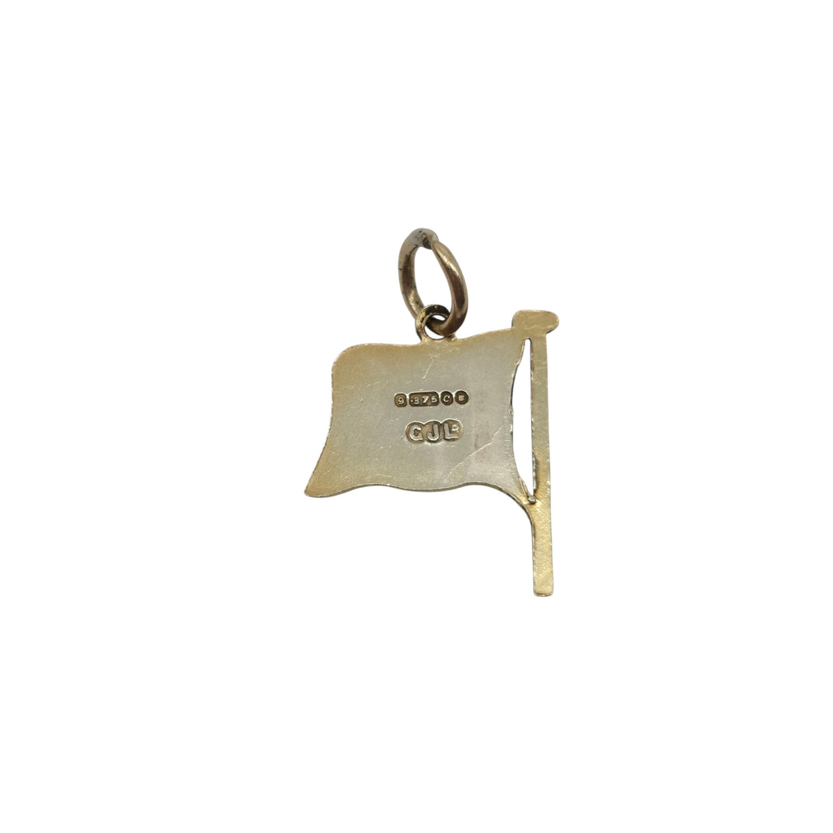 9ct 375 Yellow Gold & Enamel United States Flag 1958 L 1.5 cm 1.1 g.