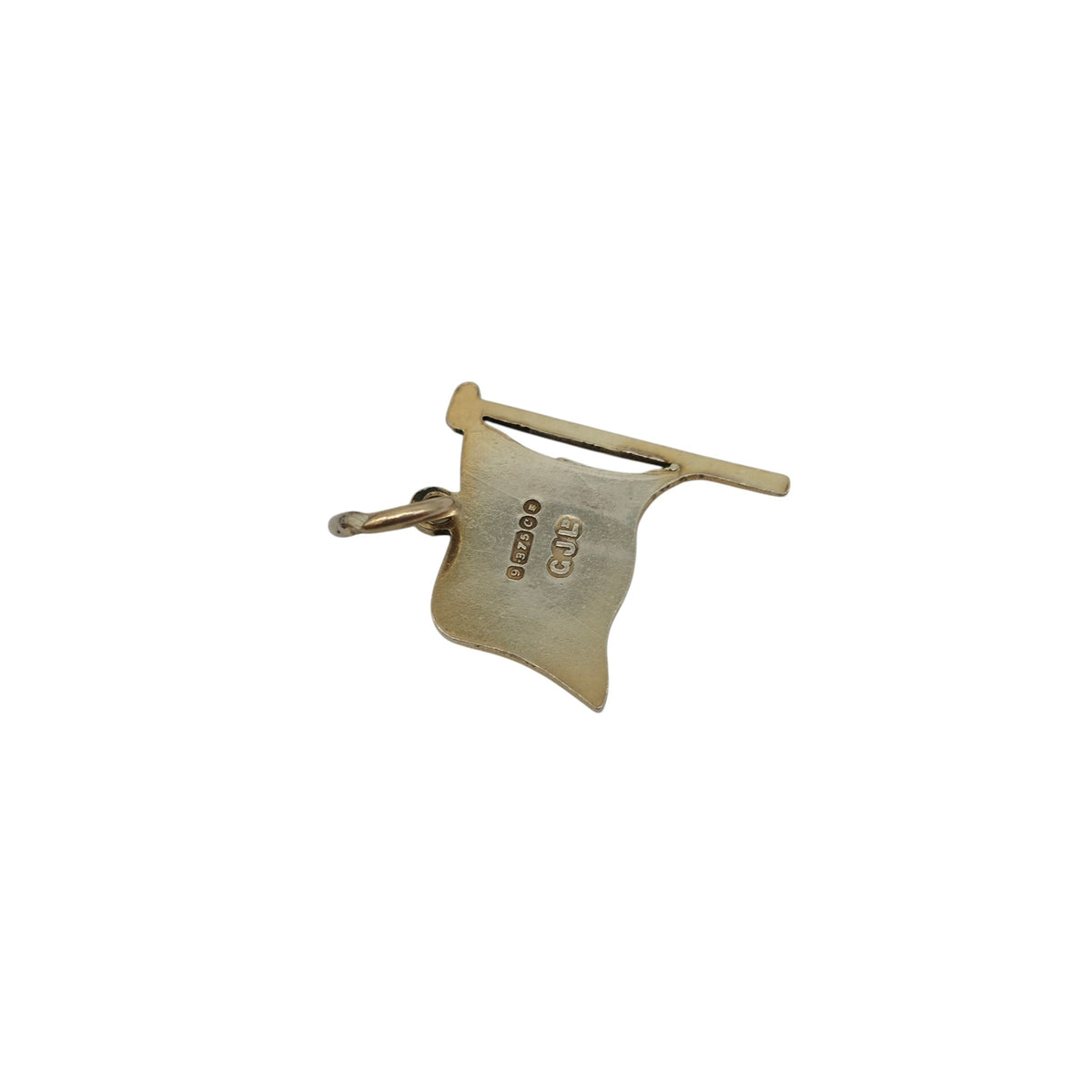 9ct 375 Yellow Gold & Enamel United States Flag 1958 L 1.5 cm 1.1 g.