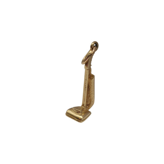 9ct 375 Yellow Gold Vacuum Cleaner Charm 1965 L 1.9 cm 1.5 g.