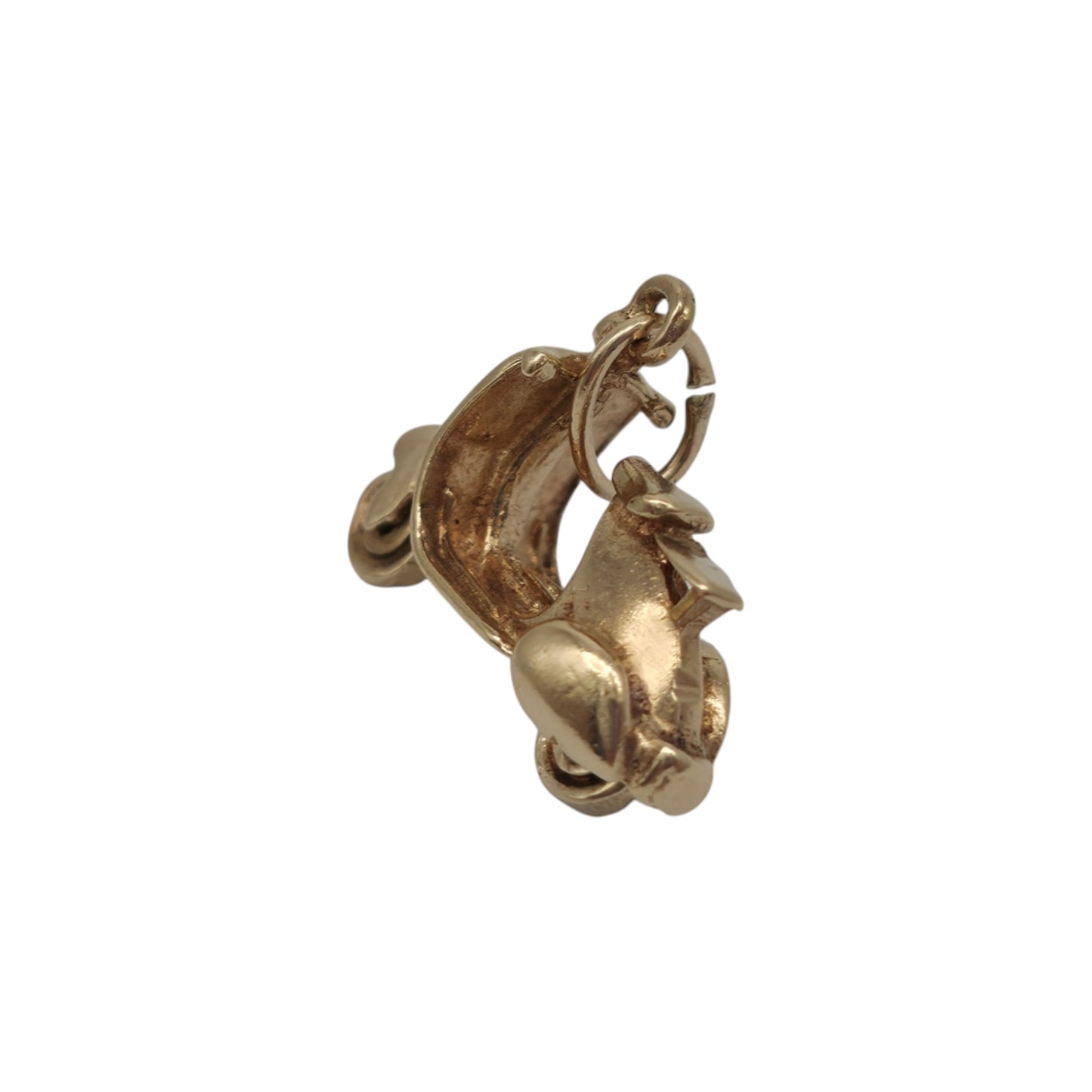 9ct 375 Yellow Gold Vespa Scooter Charm c.1960's L 1.8 cm 3.0 g.