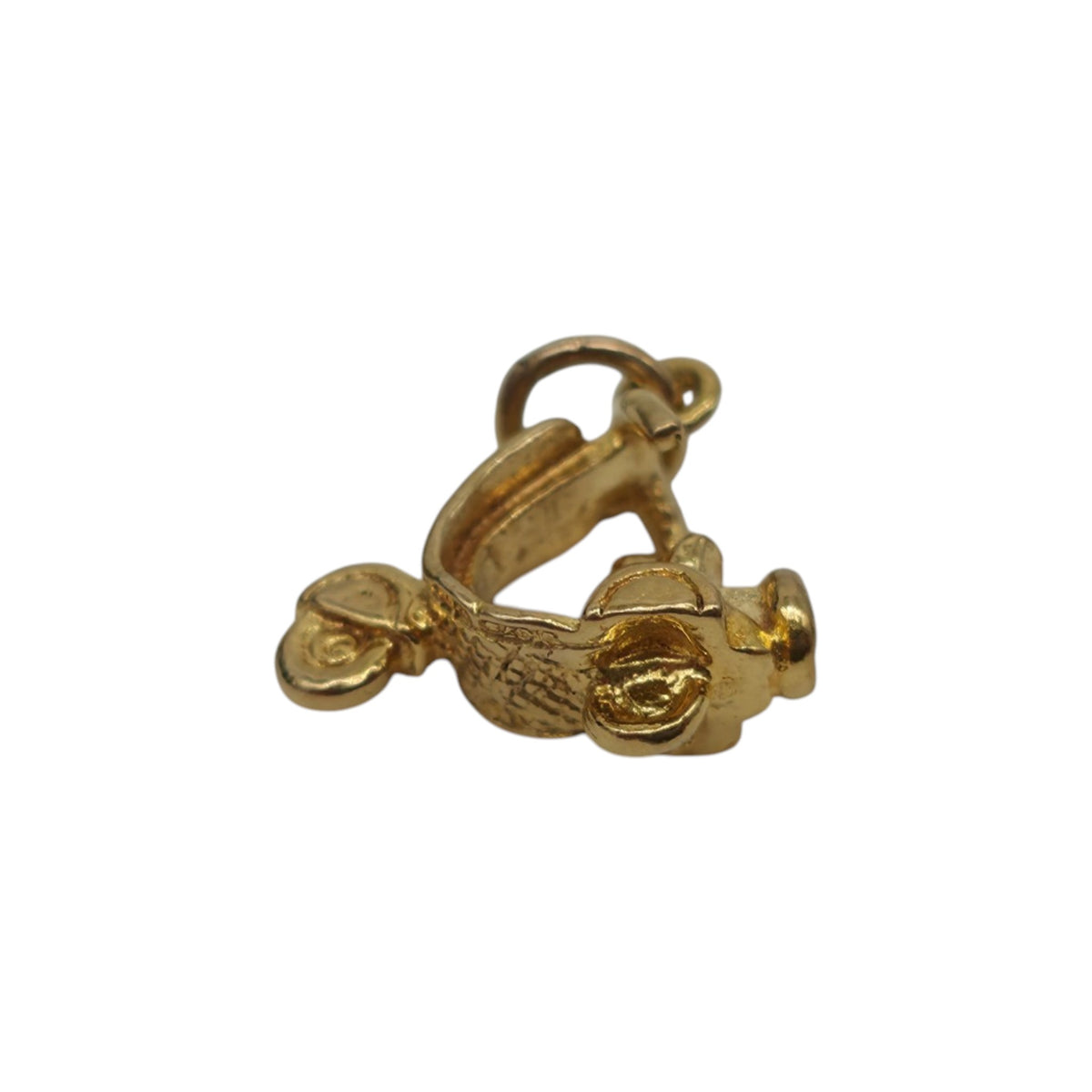 9ct 375 Yellow Gold Vespa Scooter Charm 1973 L 1.3 cm 1.5 g.