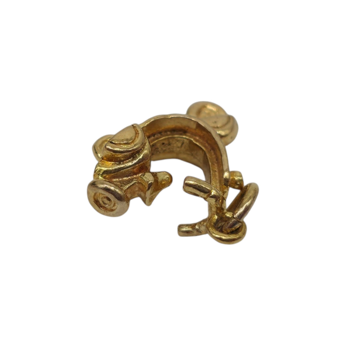 9ct 375 Yellow Gold Vespa Scooter Charm 1973 L 1.3 cm 1.5 g.
