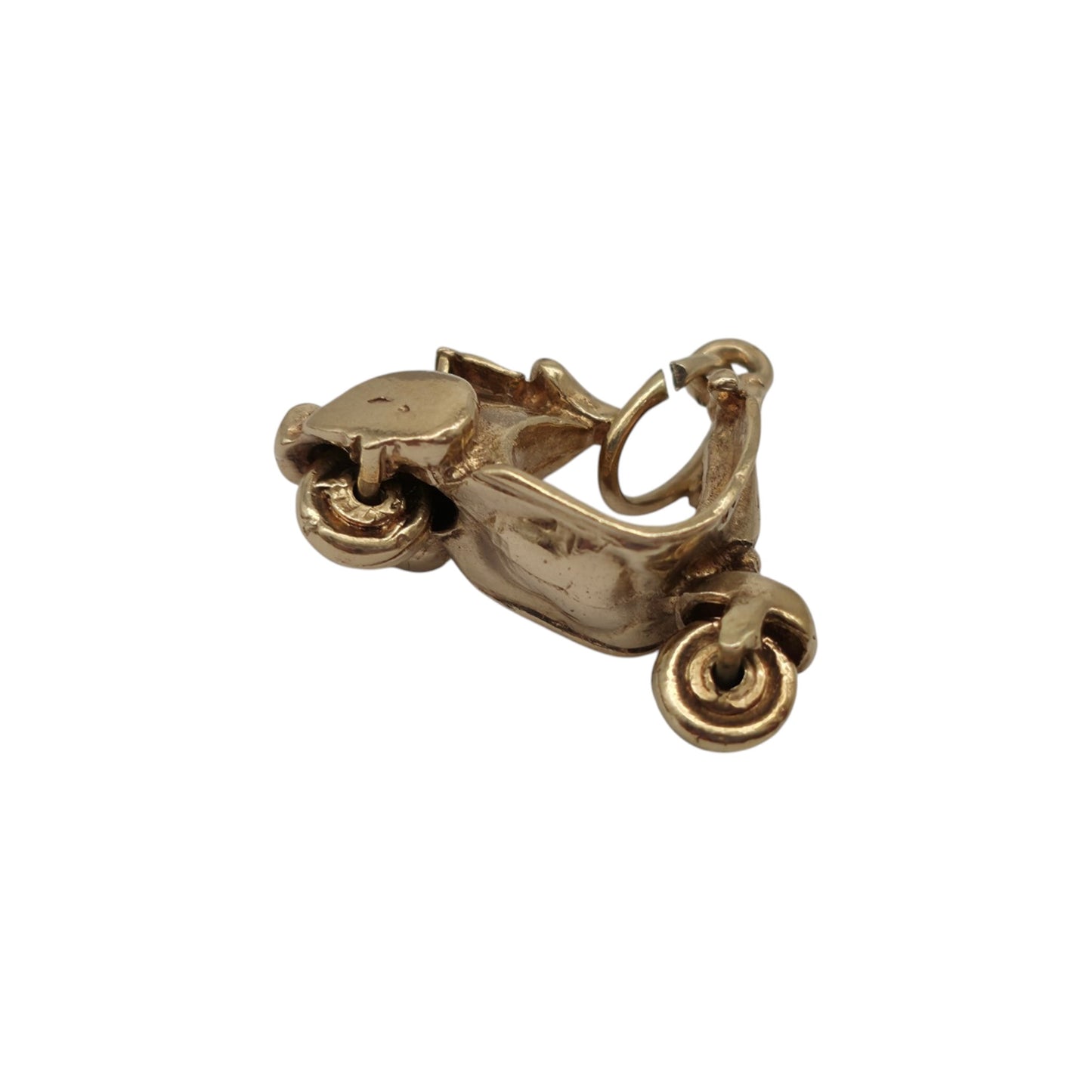 9ct 375 Yellow Gold Vespa Scooter Charm c.1960's L 1.8 cm 3.0 g.