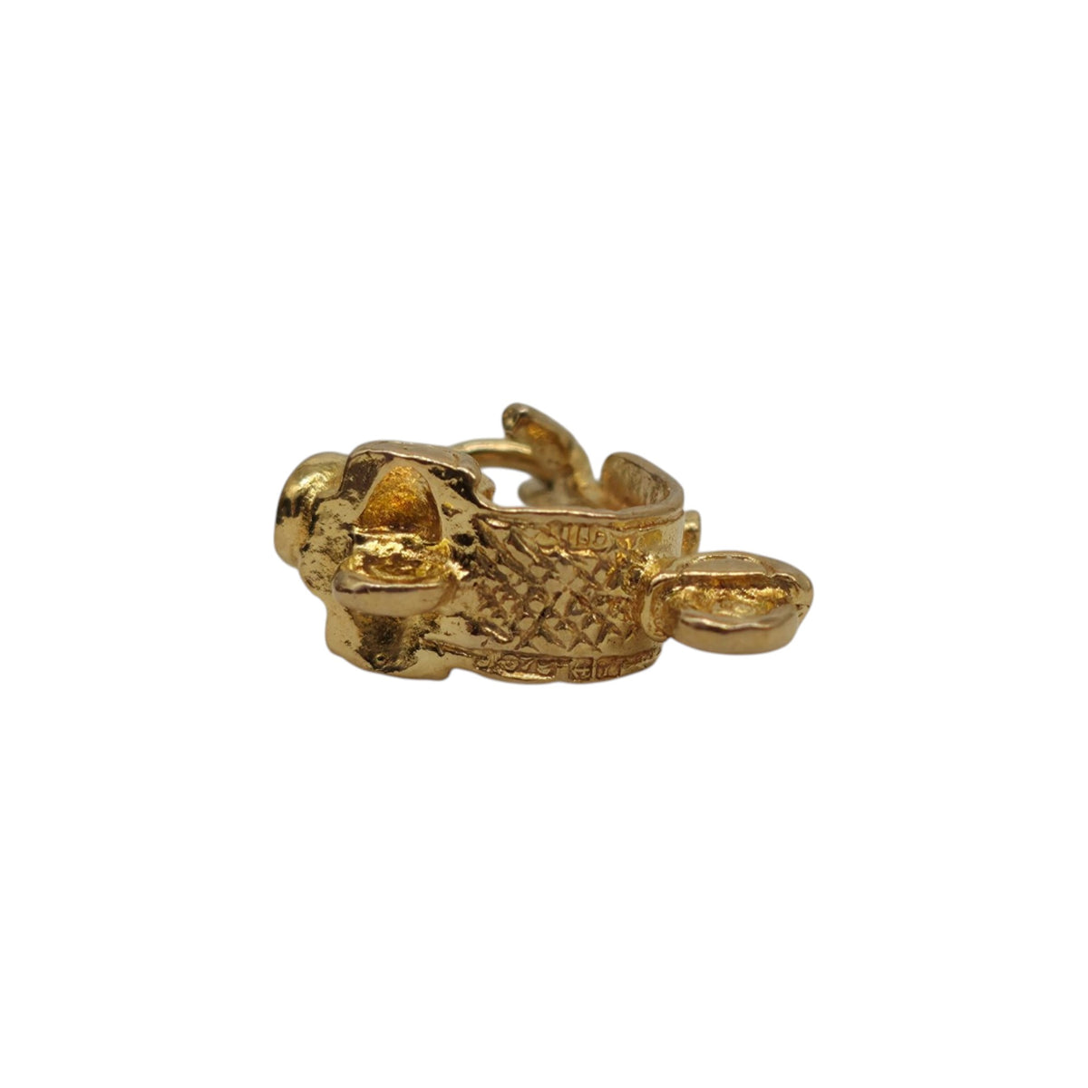 9ct 375 Yellow Gold Vespa Scooter Charm 1973 L 1.3 cm 1.5 g.