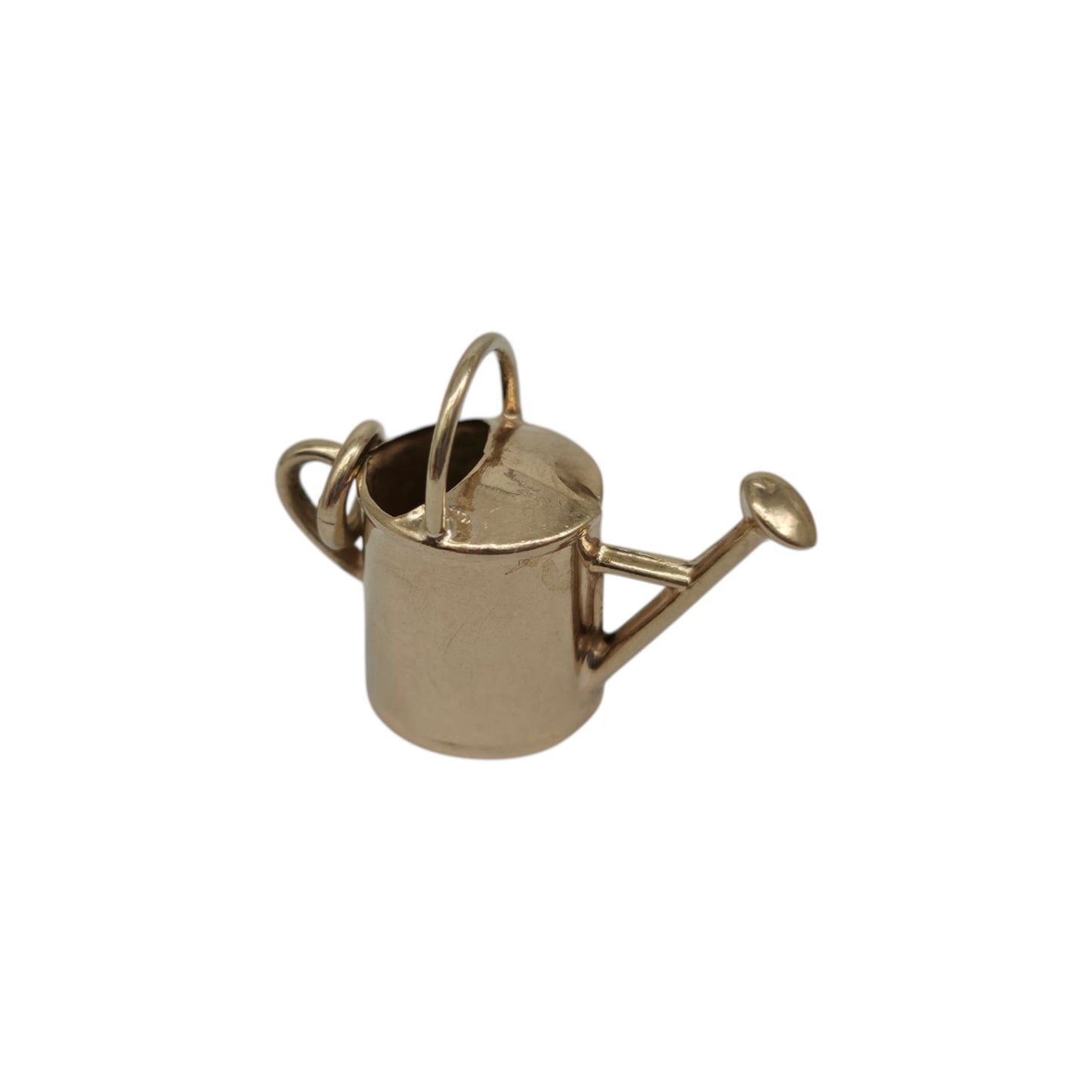 Chester 9ct 375 Yellow Gold Watering Can Charm 1959 L 1.5 cm 0.6 g.