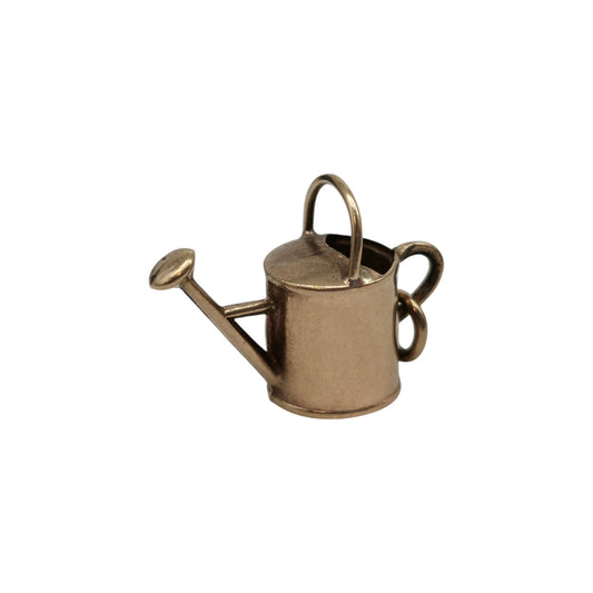 Chester 9ct 375 Yellow Gold Watering Can Charm 1959 L 1.5 cm 0.6 g.