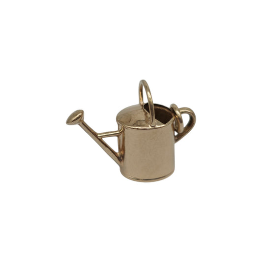 Chester 9ct 375 Yellow Gold Watering Can Charm 1959 L 1.5 cm 0.6 g.
