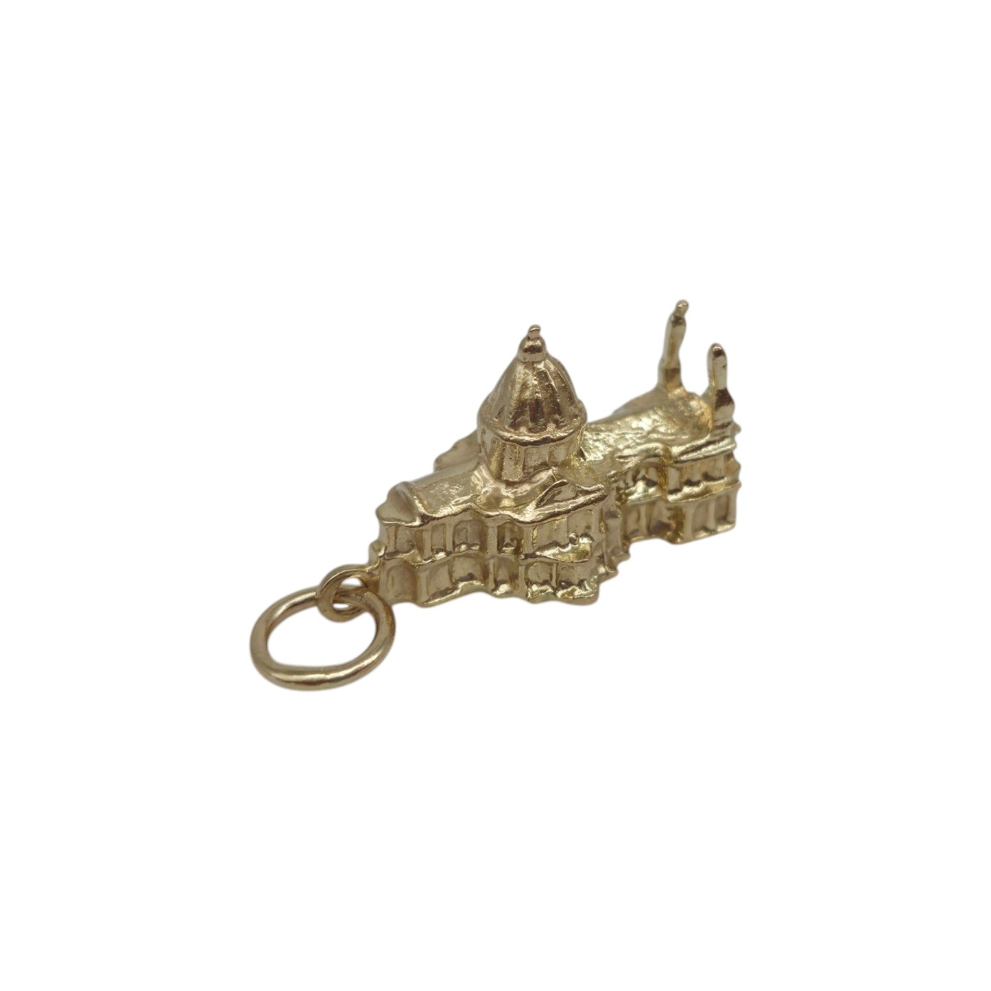 9ct 375 Yellow Gold Westminster Abbey Charm c.1970's L 1.5 cm 2.0 g.