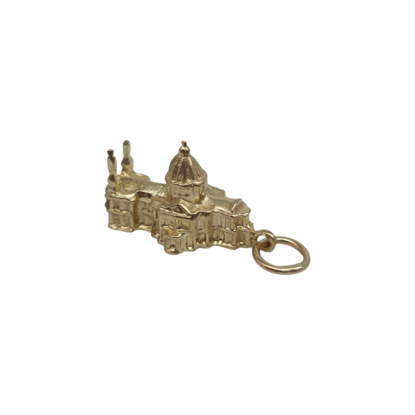9ct 375 Yellow Gold Westminster Abbey Charm c.1970's L 1.5 cm 2.0 g.
