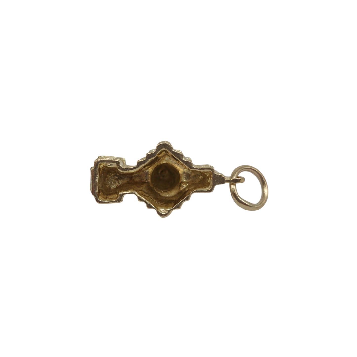 9ct 375 Yellow Gold Westminster Abbey Charm c.1970's L 1.5 cm 2.0 g.