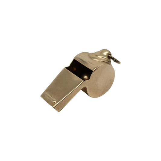 9ct 375 Yellow Gold Whistle Charm 1964 L 2.2 cm 2.4 g.