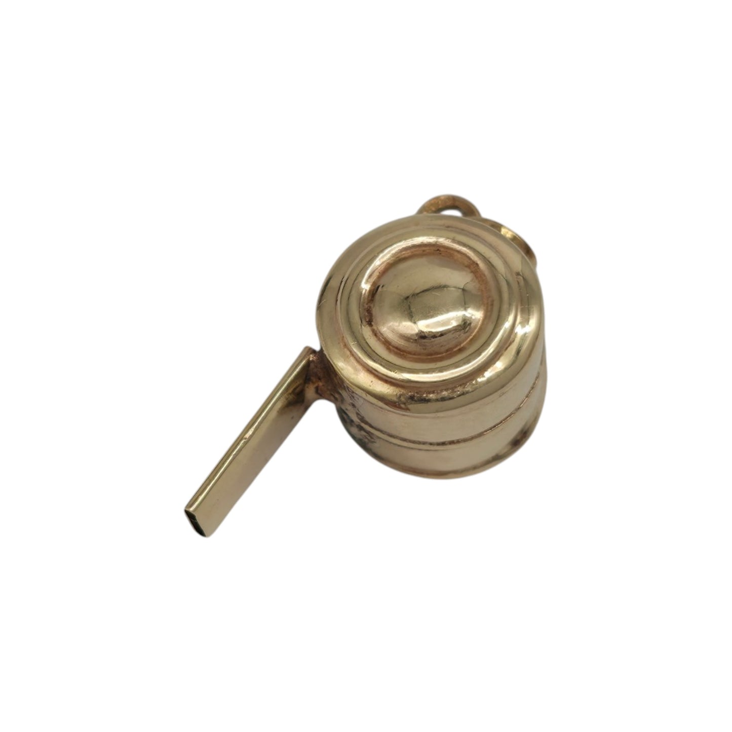 9ct 375 Yellow Gold Whistle Charm c.1976 L 1.4 cm 0.7 g.