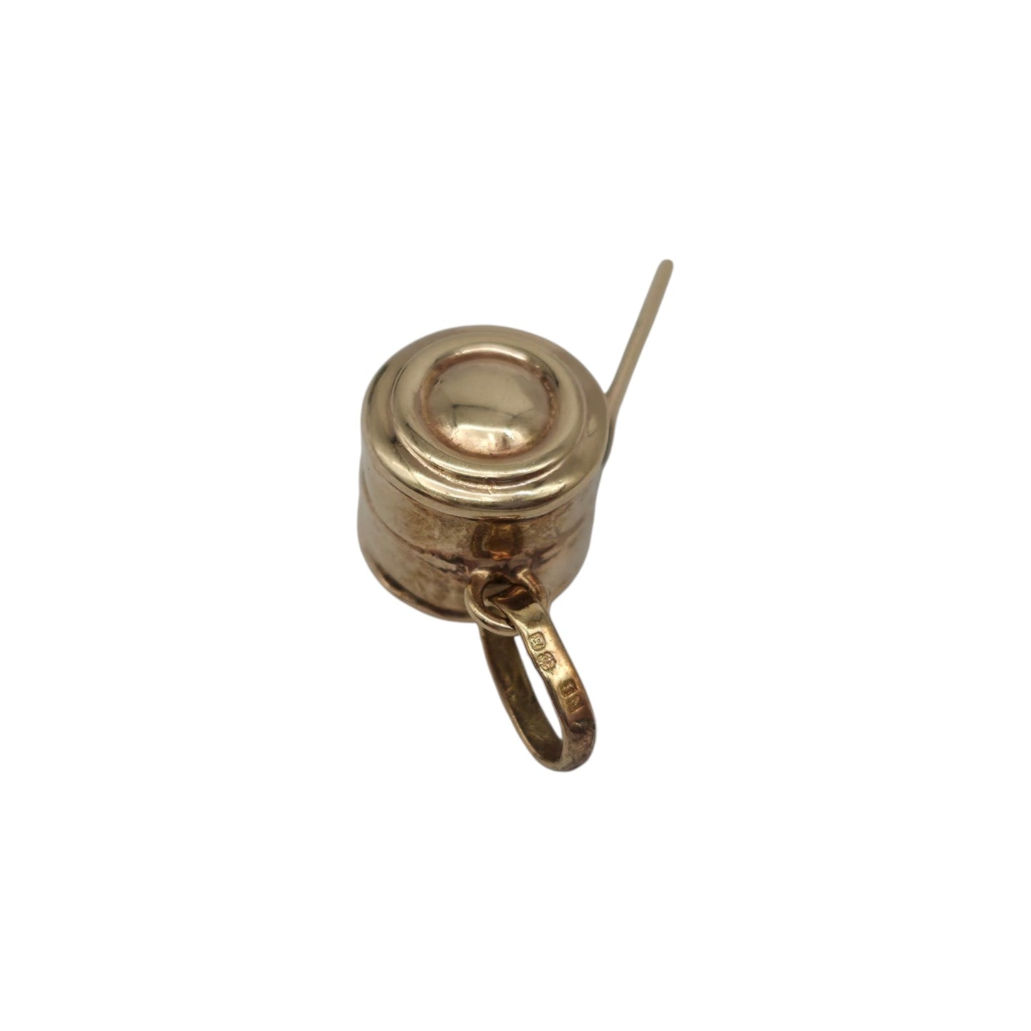 9ct 375 Yellow Gold Whistle Charm c.1976 L 1.4 cm 0.7 g.