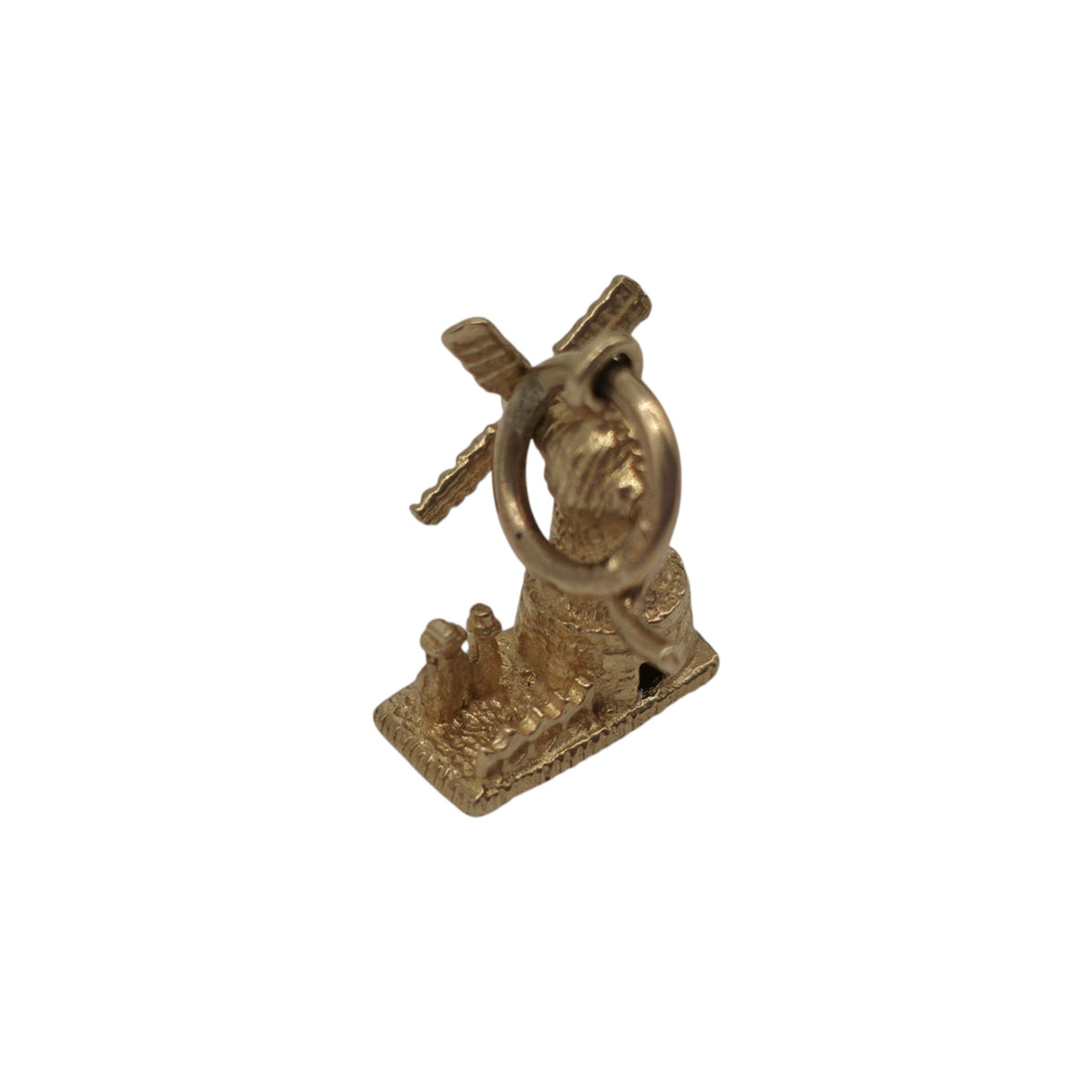 9ct 375 Yellow Gold Articulated Windmill Charm L 1.2 cm 1.7 g.