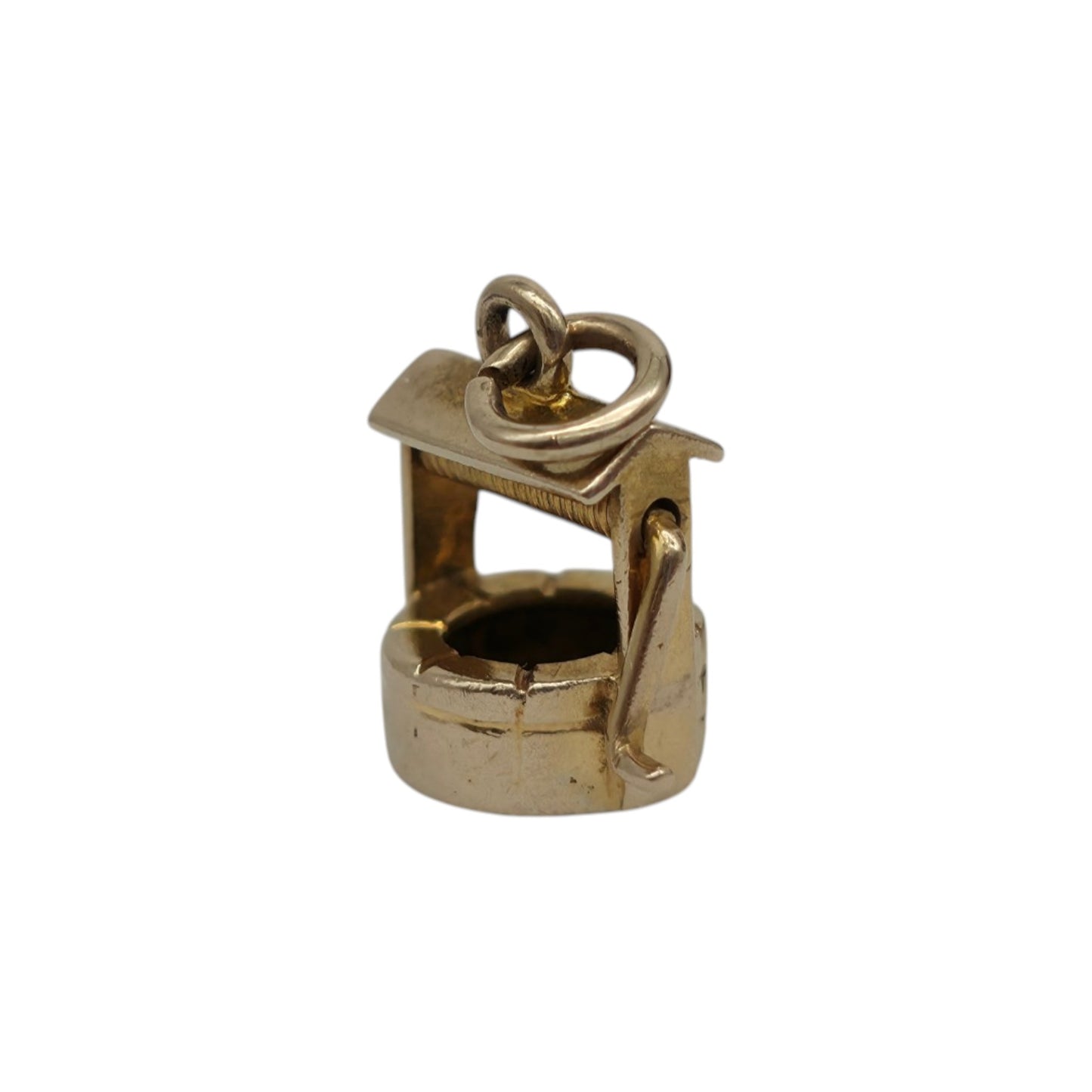 9ct Yellow Gold Wishing Well Charm L 0.8 cm 1.1 g.