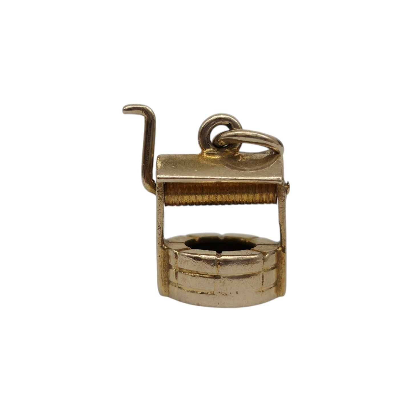 9ct Yellow Gold Wishing Well Charm L 0.8 cm 1.1 g.