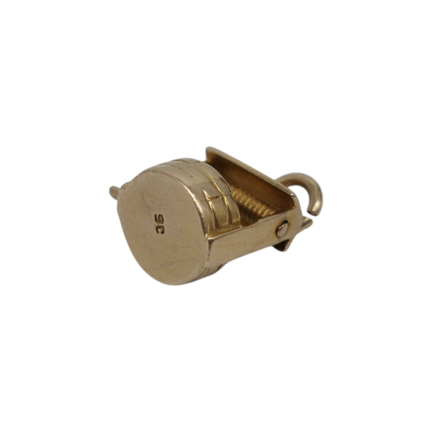 9ct Yellow Gold Wishing Well Charm L 0.8 cm 1.1 g.