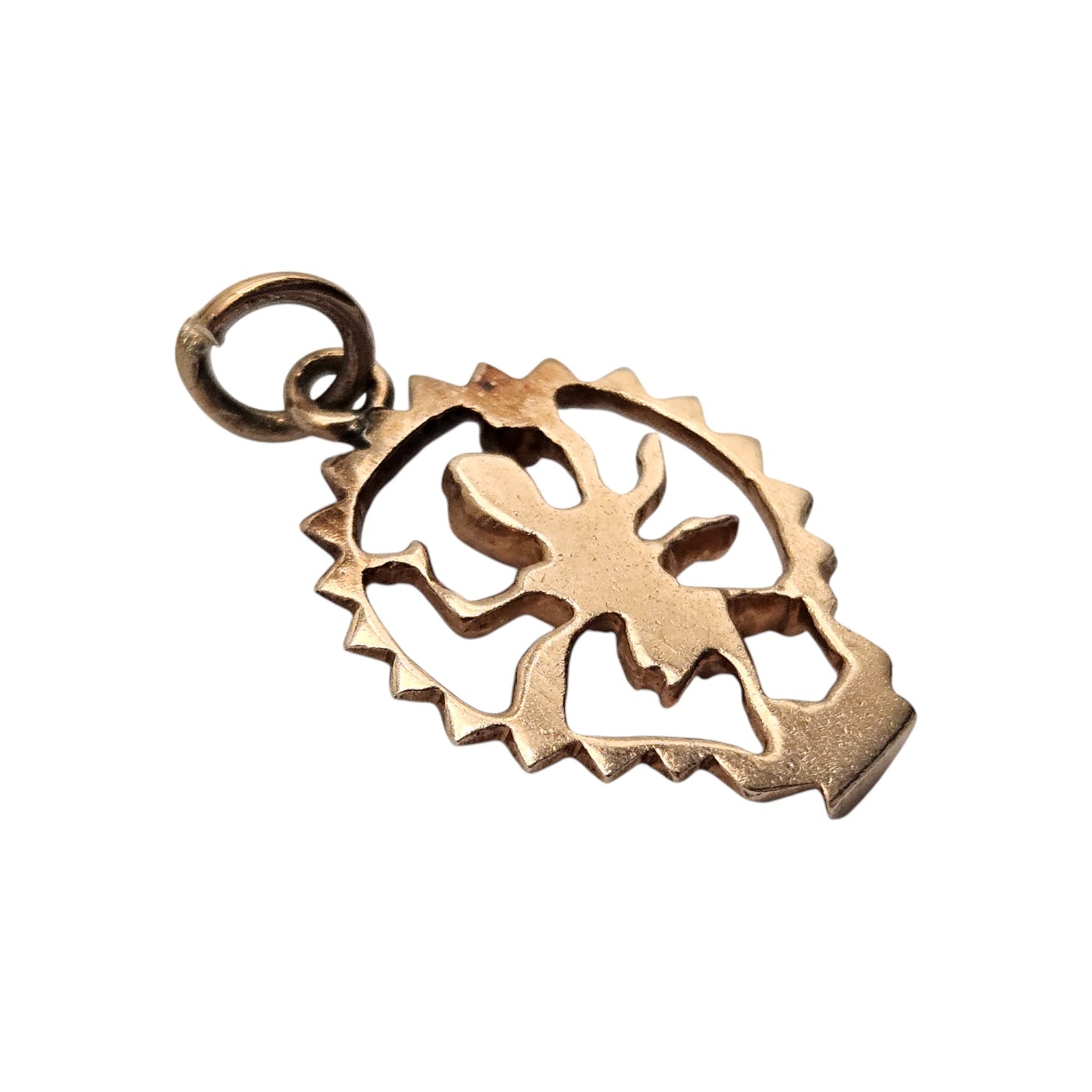 9ct Rose Gold Hindu God/ Goddess Charm L 1.7 cm 1.5 g.