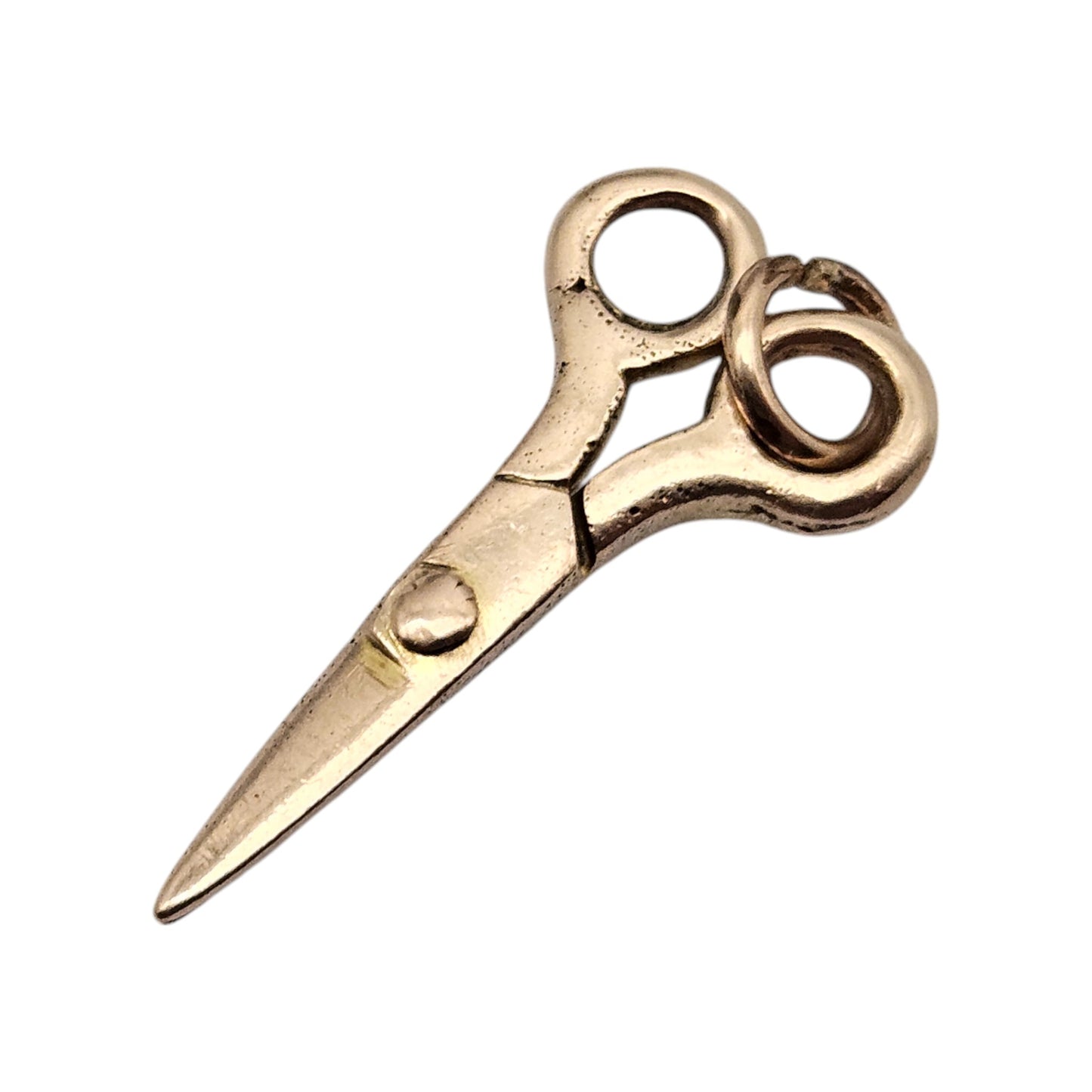 9ct Rose Gold Articulated Scissors Charm L 2.8 cm 2.6 g.