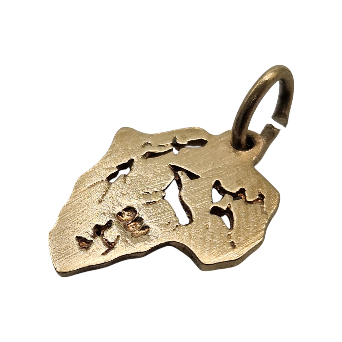 9ct Yellow Gold Africa Charm L 1.3 cm 0.8 g.