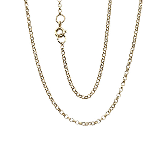 9ct 375 Yellow Gold Belcher Chain L 45.9 cm 2.6 g.